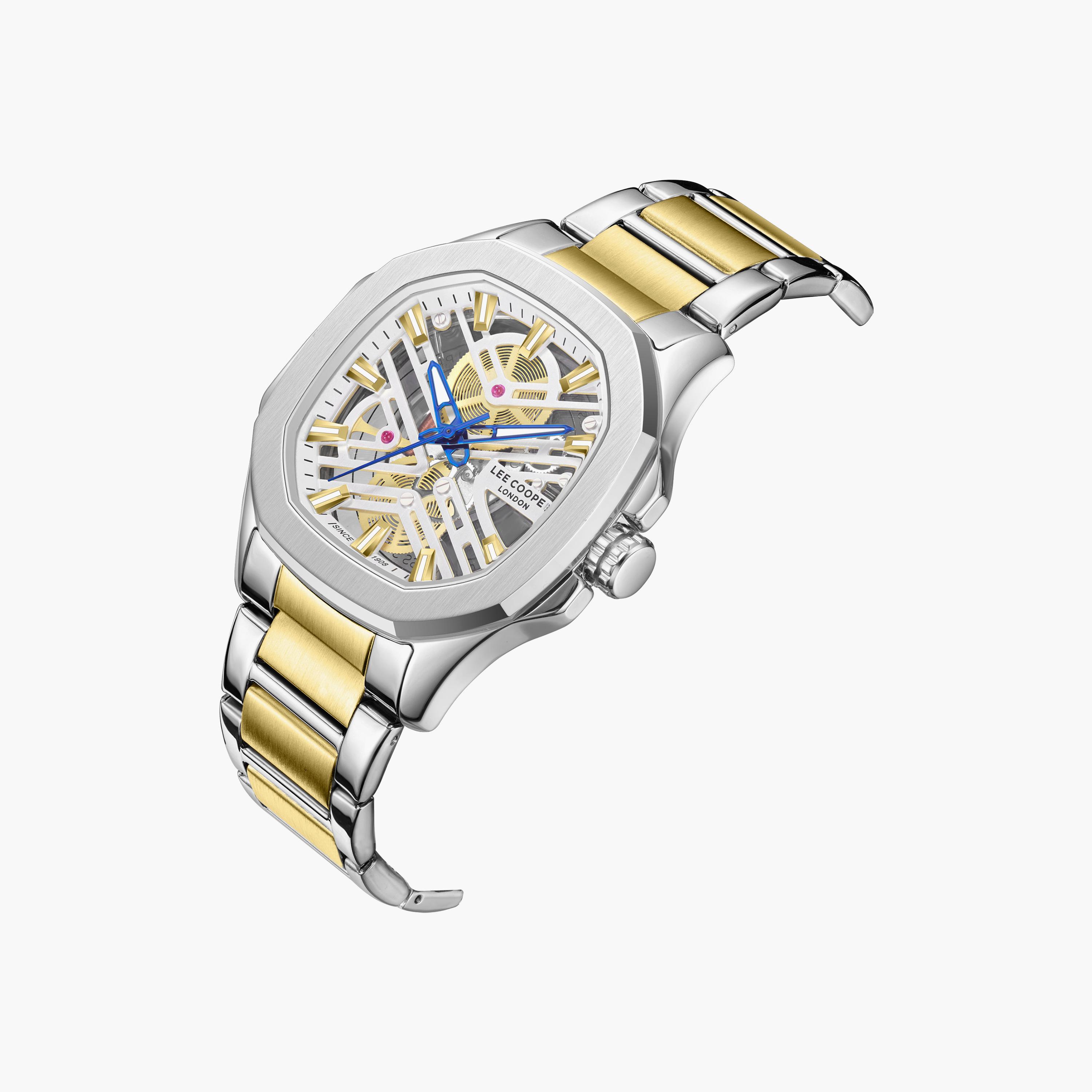 Lee Cooper Men's 45MM Silver & Gold Analog Metal Watch | LC08246.230-men-watchesandjewellery-watches-image-3