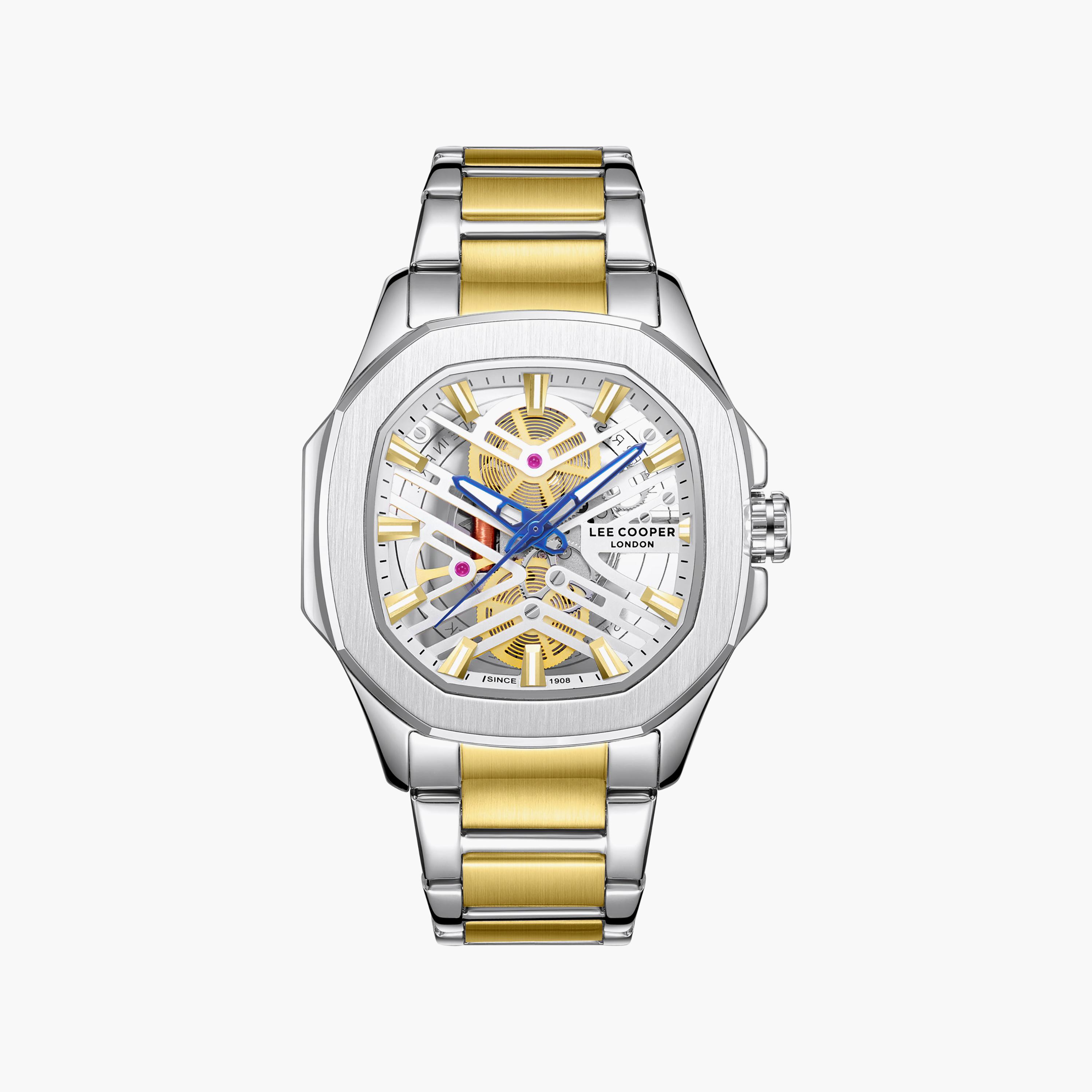 Lee Cooper Men's 45MM Silver & Gold Analog Metal Watch | LC08246.230-men-watchesandjewellery-watches-image-6