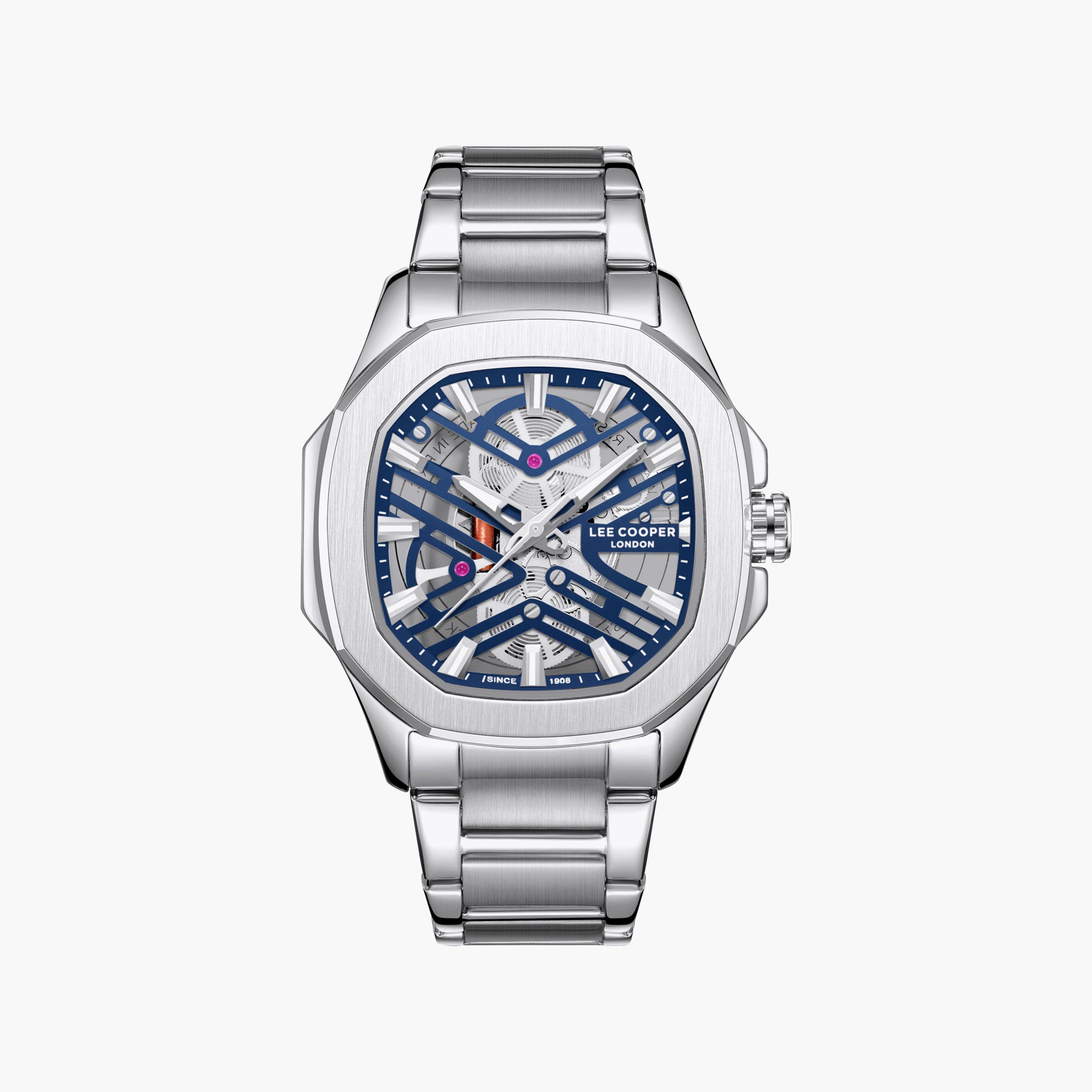 Lee Cooper Men's 45MM Silver Analog Metal Watch | LC08246.390-men-watchesandjewellery-watches-image-1