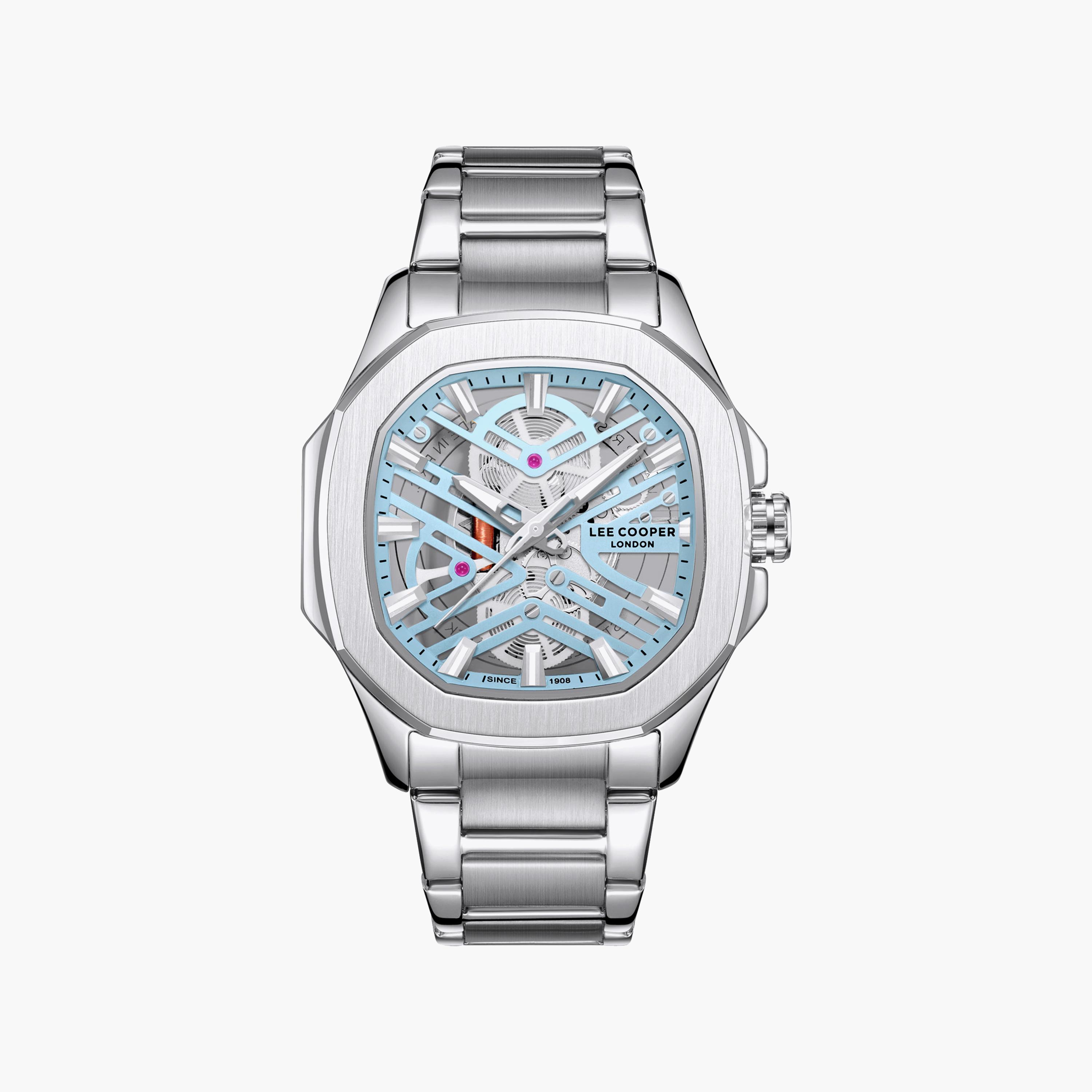 Lee Cooper Men's 45MM Silver Analog Metal Watch | LC08246.300-men-watchesandjewellery-watches-image-1