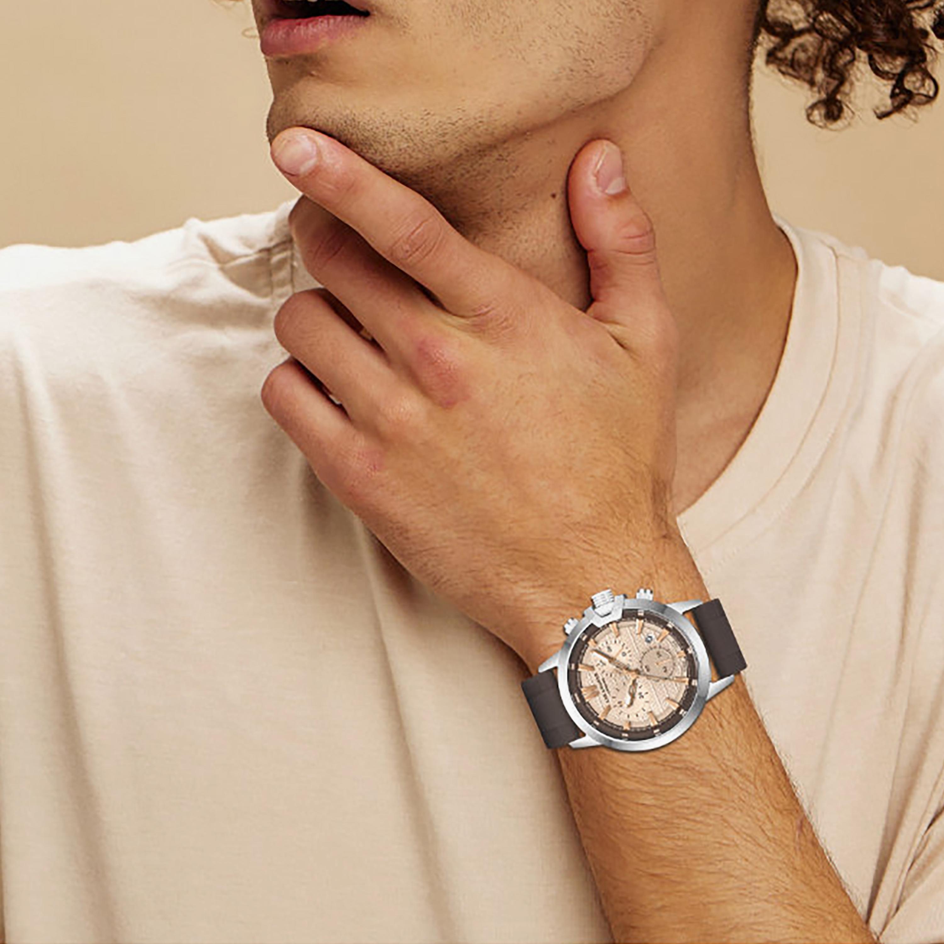 Lee Cooper Men's 44MM Brown Chronograph Silicone Watch | LC08267.332-men-watchesandjewellery-watches-image-2