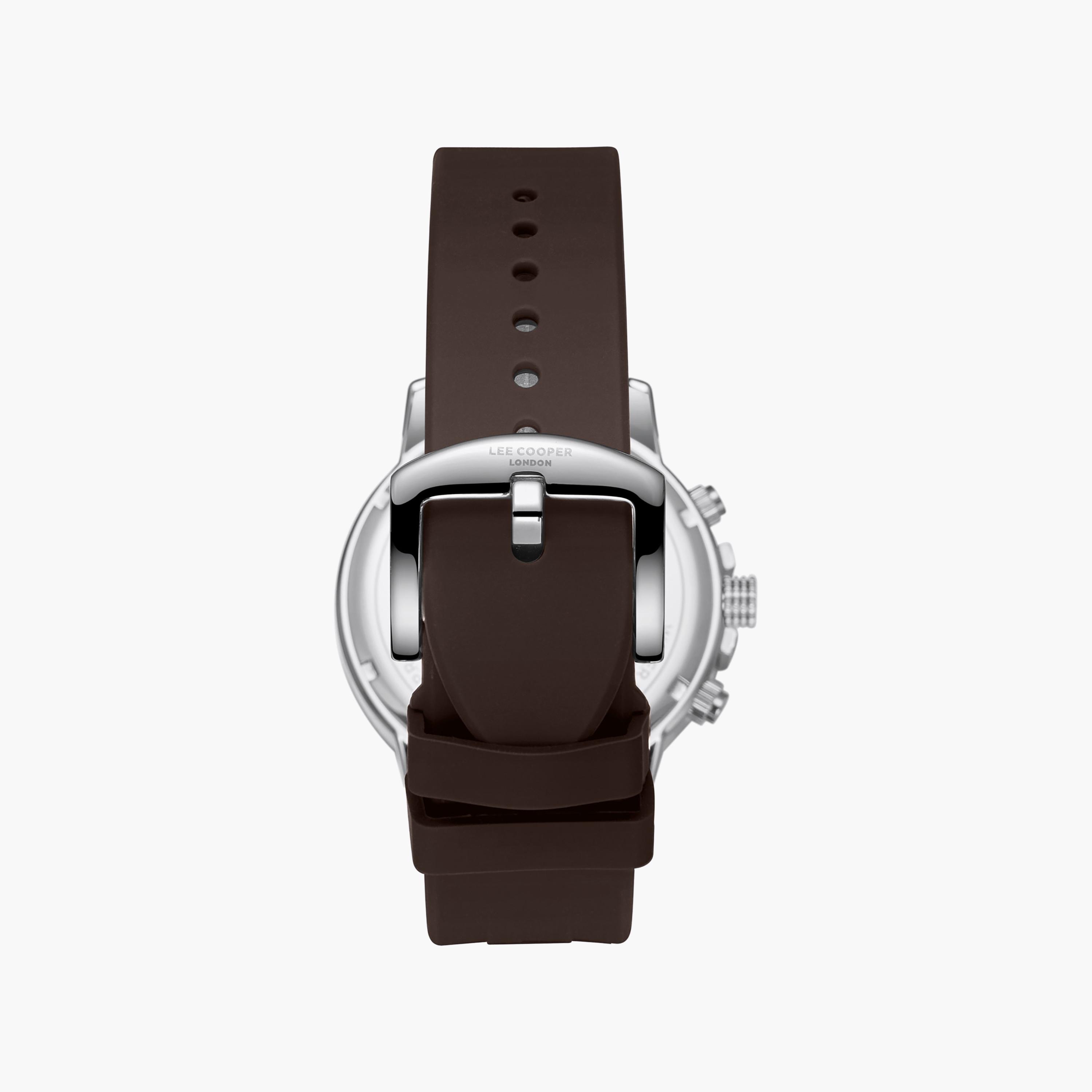 Lee Cooper Men's 44MM Brown Chronograph Silicone Watch | LC08267.332-men-watchesandjewellery-watches-image-5