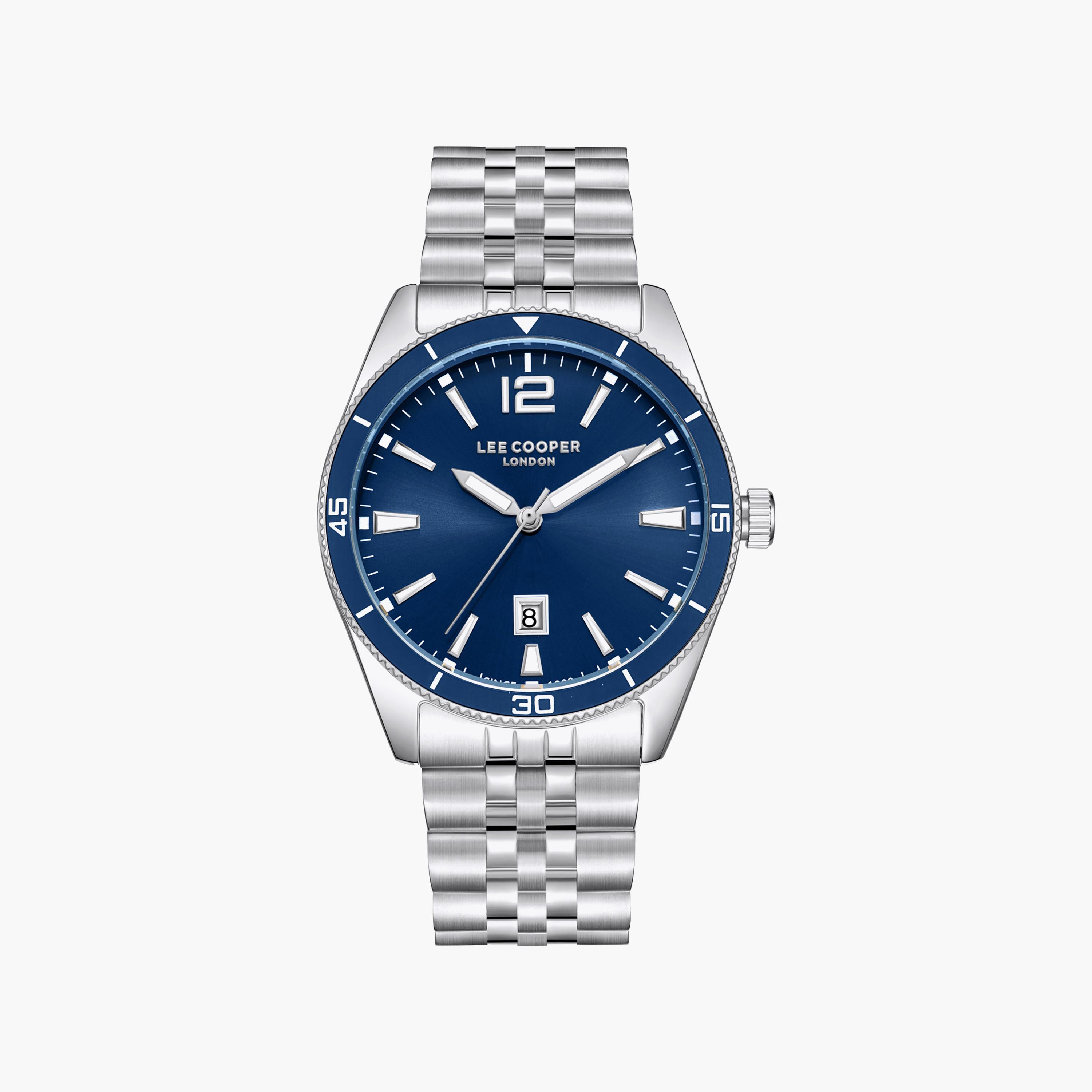 Lee Cooper Men's 42MM Silver Analog Metal Watch | LC08281.390-men-watchesandjewellery-watches-image-1