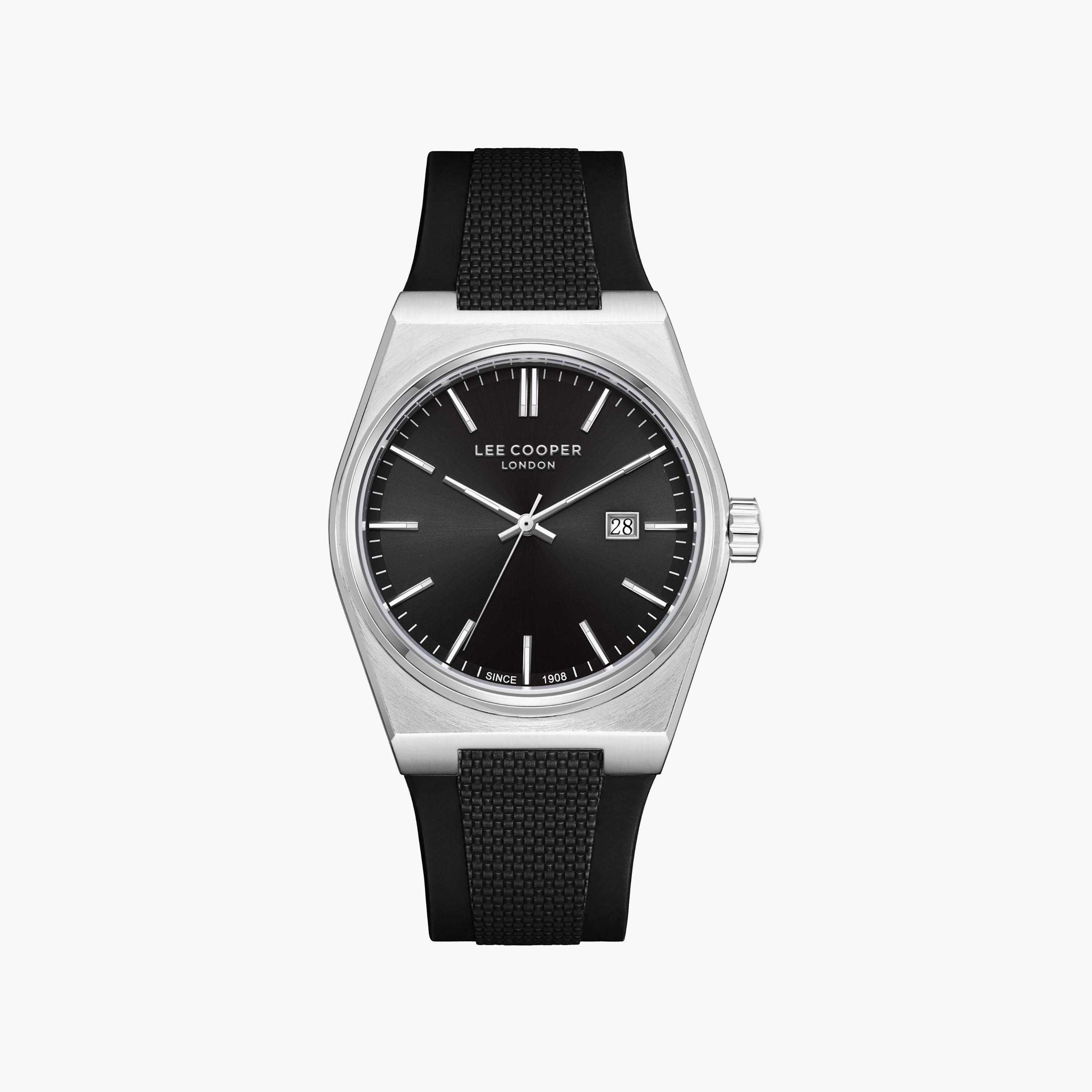 Lee Cooper Men's 40MM Black Analog Silicone Watch | LC08250.351-men-watchesandjewellery-watches-image-1