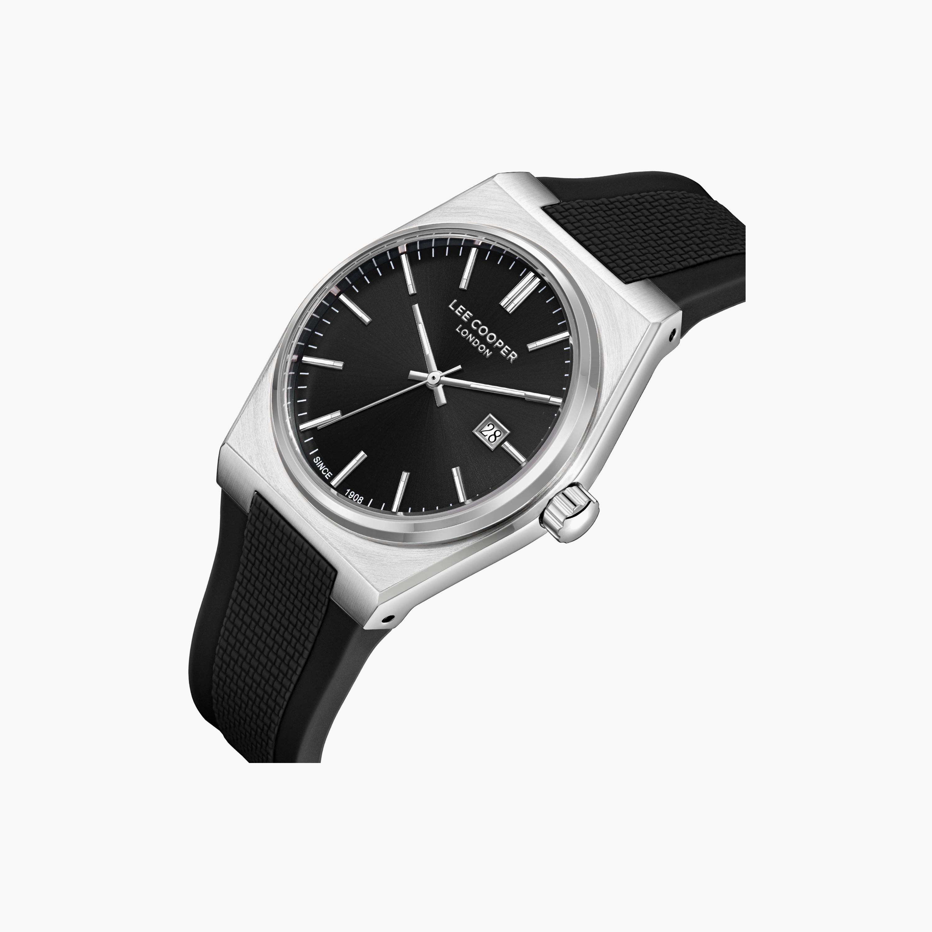 Lee Cooper Men's 40MM Black Analog Silicone Watch | LC08250.351-men-watchesandjewellery-watches-image-3