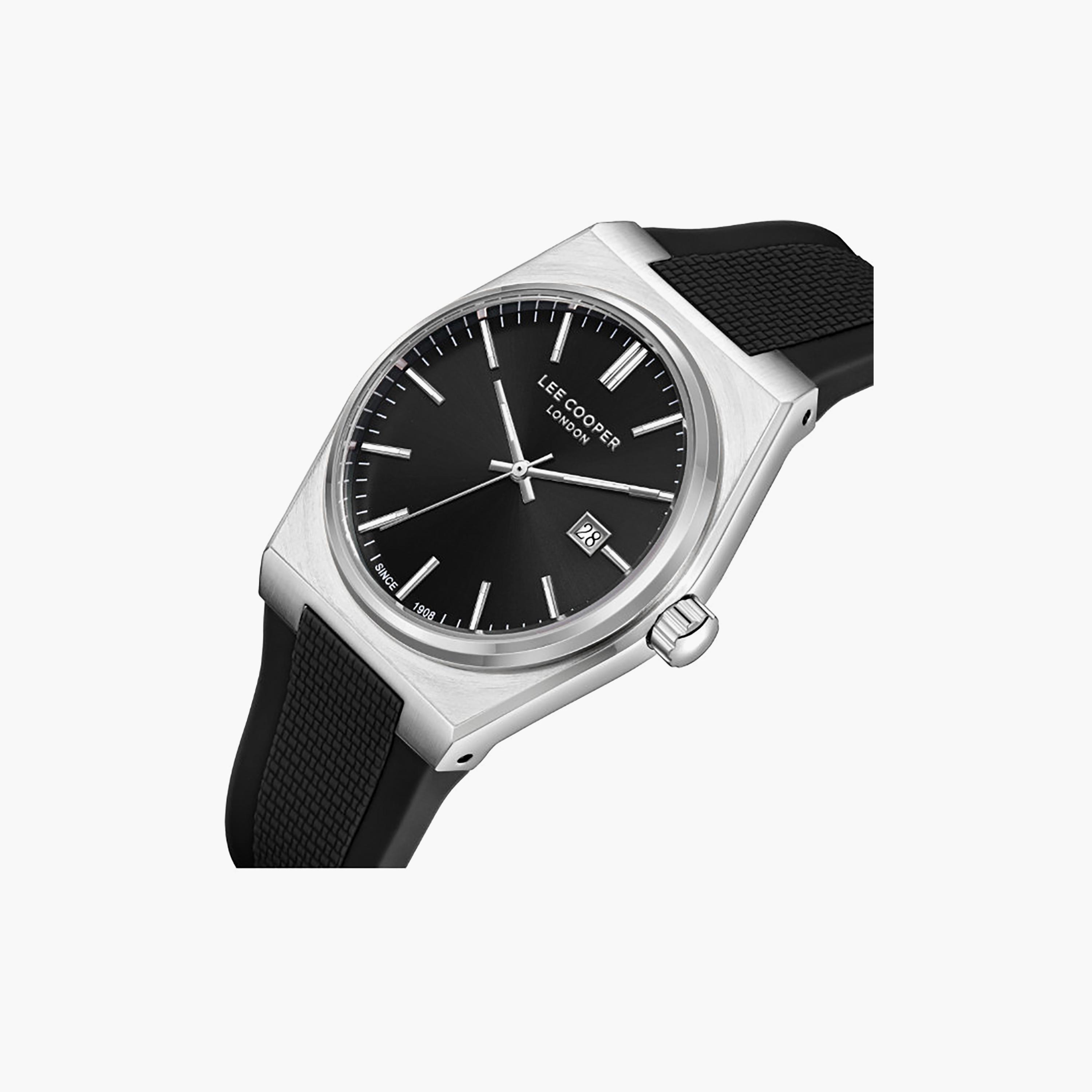 Lee Cooper Men's 40MM Black Analog Silicone Watch | LC08250.351-men-watchesandjewellery-watches-image-6