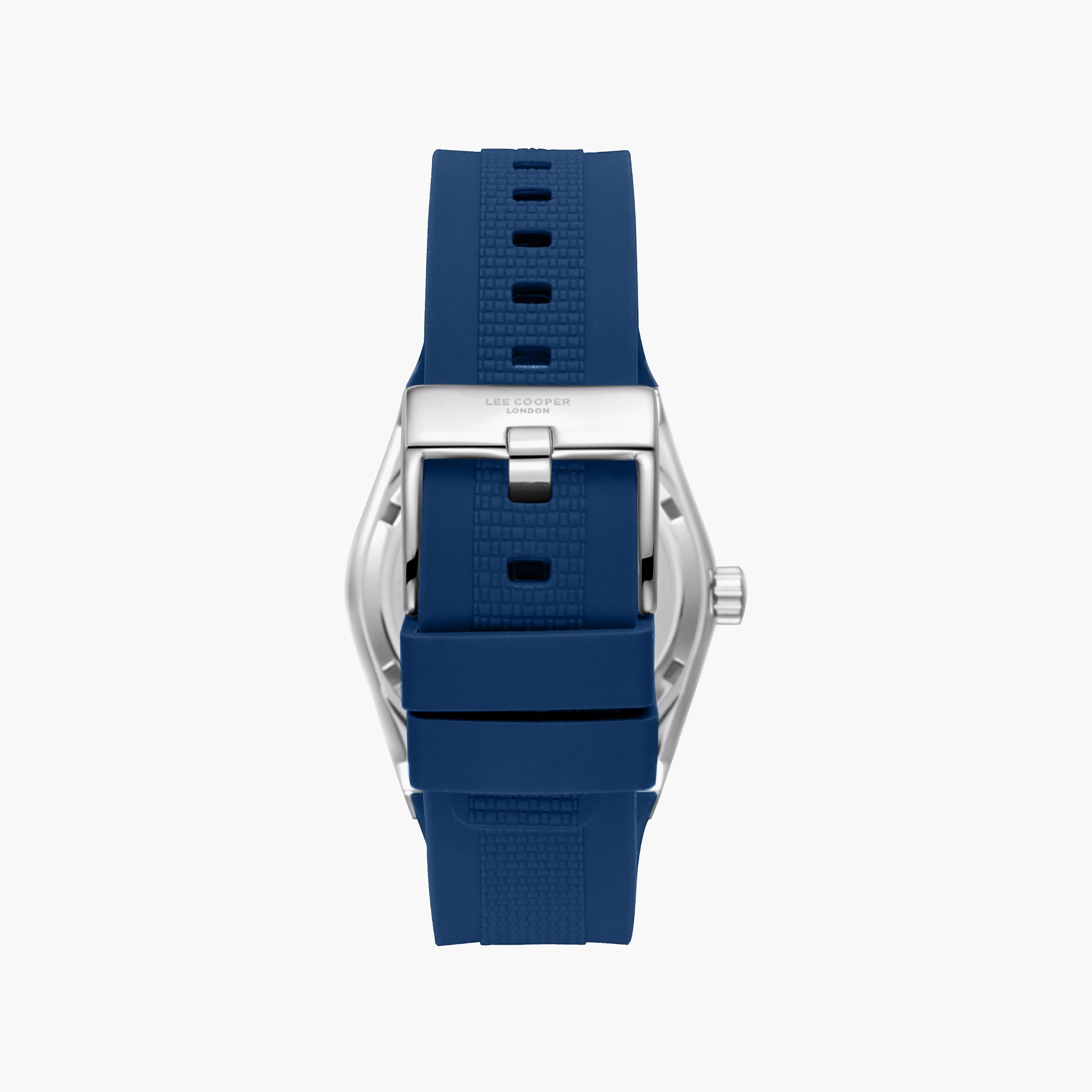 ساعة أنالوج سيليكون باللون الأزرق 40 مم للرجال من لي كوبر | LC08250.399-men-watchesandjewellery-watches-image-5