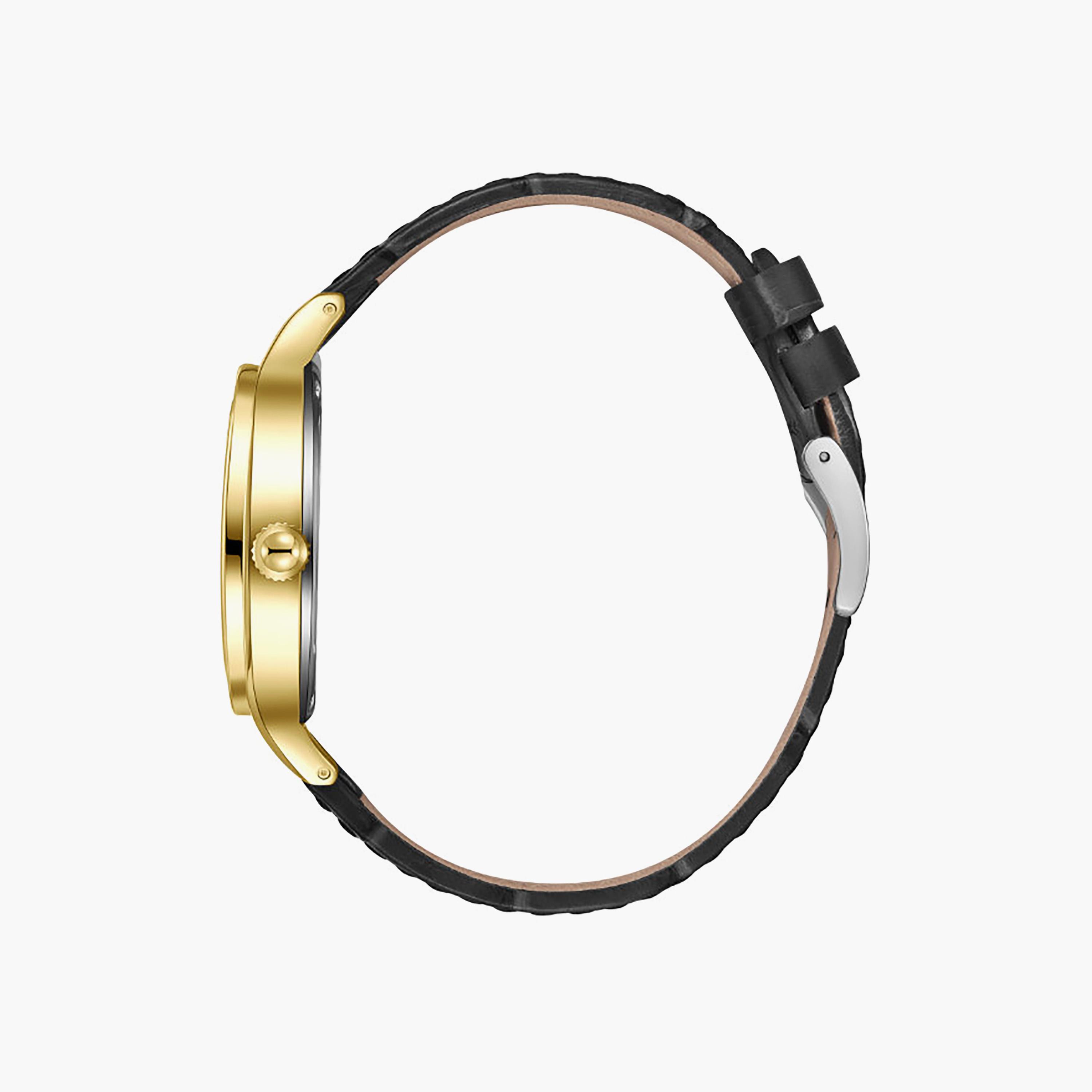 ساعة أنالوج جلد باللون الأسود 39 مم للرجال من لي كوبر | LC08277.171-men-watchesandjewellery-watches-image-4