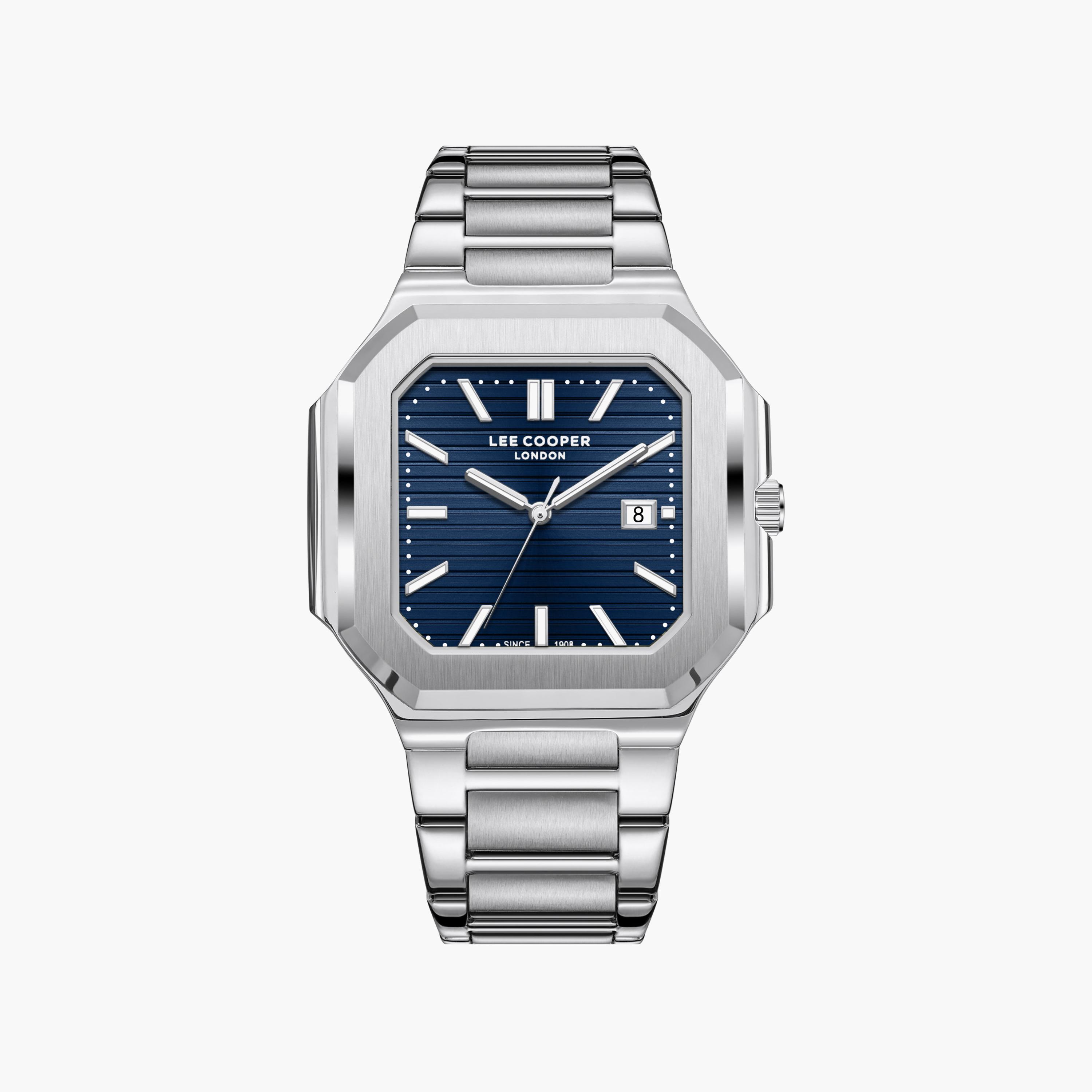 Lee Cooper Men's 38MM Silver Analog Metal Watch | LC08269.390-men-watchesandjewellery-watches-image-1