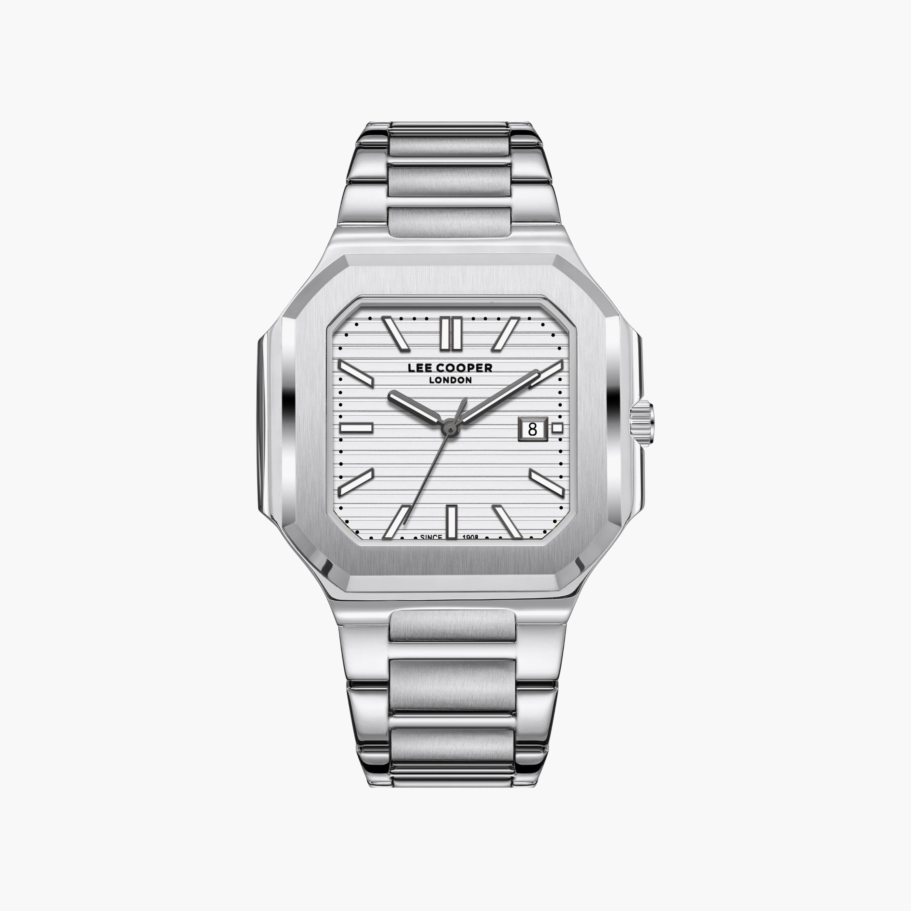 Lee Cooper Men's 38MM Silver Analog Metal Watch | LC08269.330-men-watchesandjewellery-watches-image-1