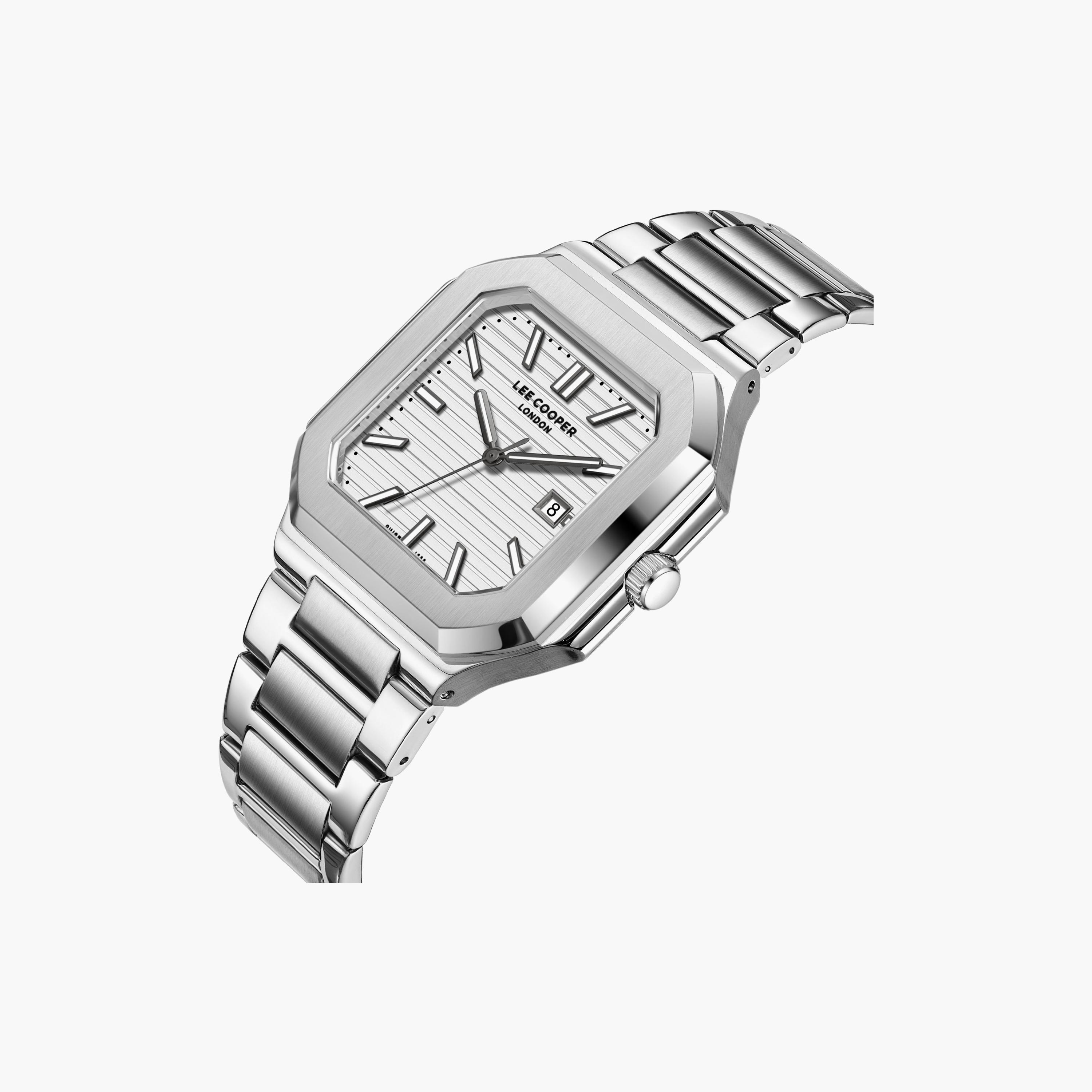 Lee Cooper Men's 38MM Silver Analog Metal Watch | LC08269.330-men-watchesandjewellery-watches-image-3