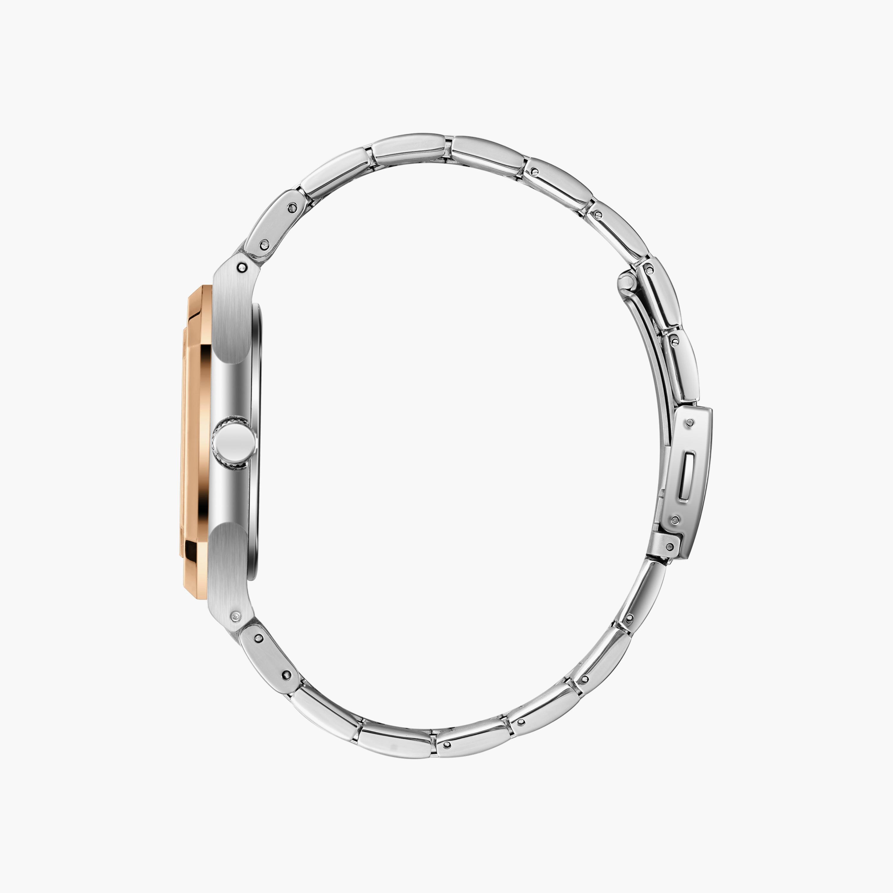 ساعة لي كوبر الرجالية المعدنية التناظرية الفضية والذهبية مقاس 38 مم | LC08269.590-men-watchesandjewellery-watches-image-4