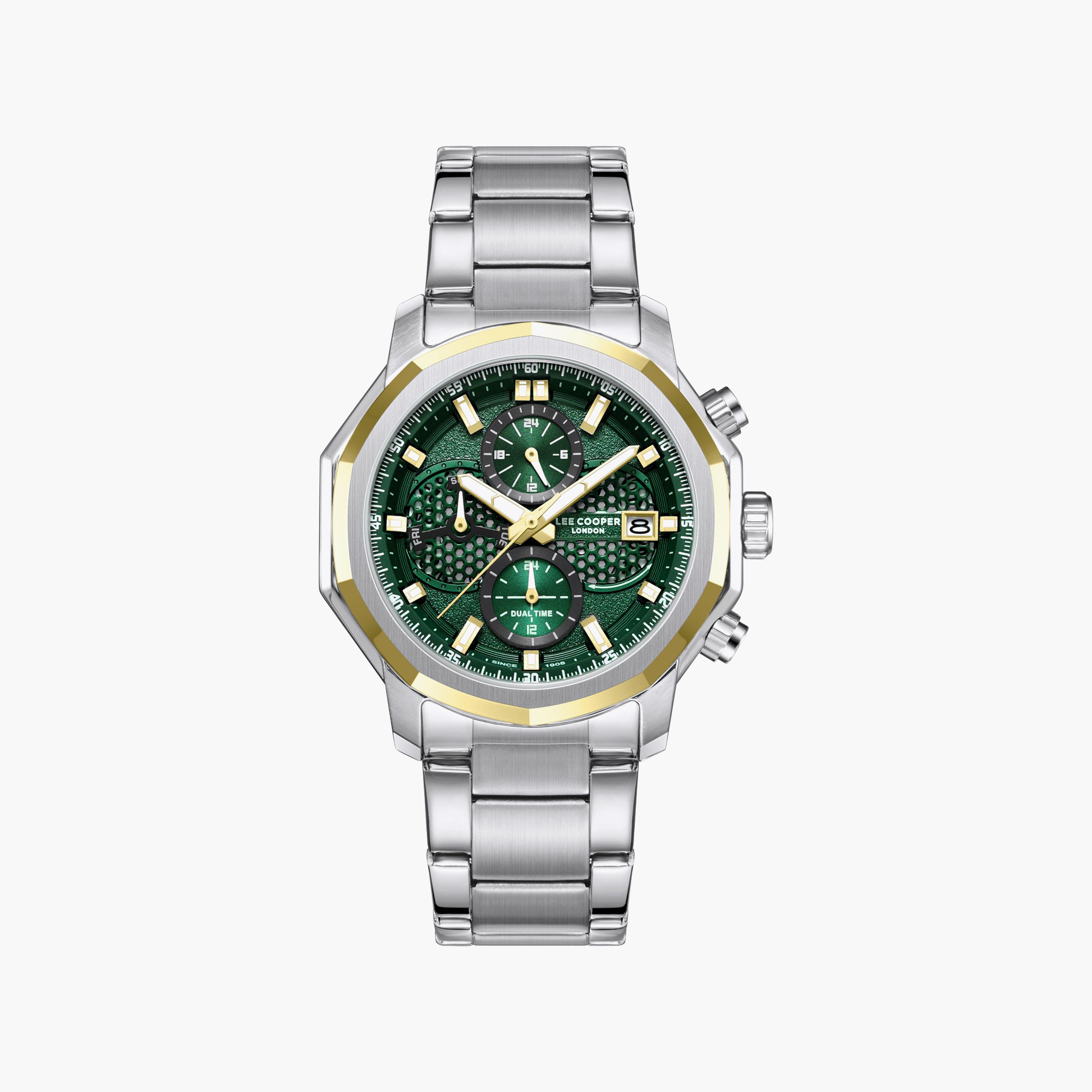 Lee Cooper Men's 43MM Silver Chronograph Metal Watch | LC08256.270-men-watchesandjewellery-watches-image-1