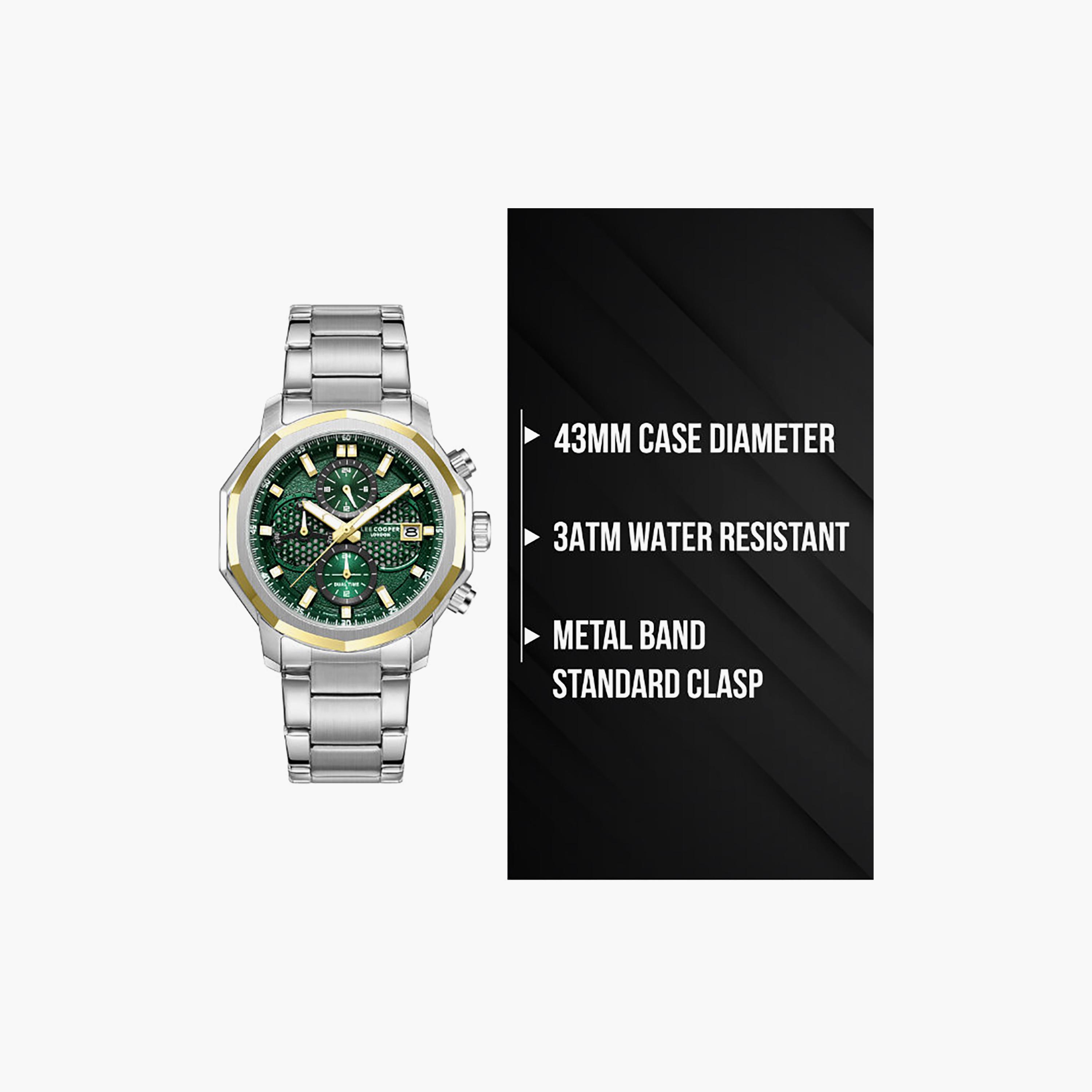 Lee Cooper Men's 43MM Silver Chronograph Metal Watch | LC08256.270-men-watchesandjewellery-watches-image-9
