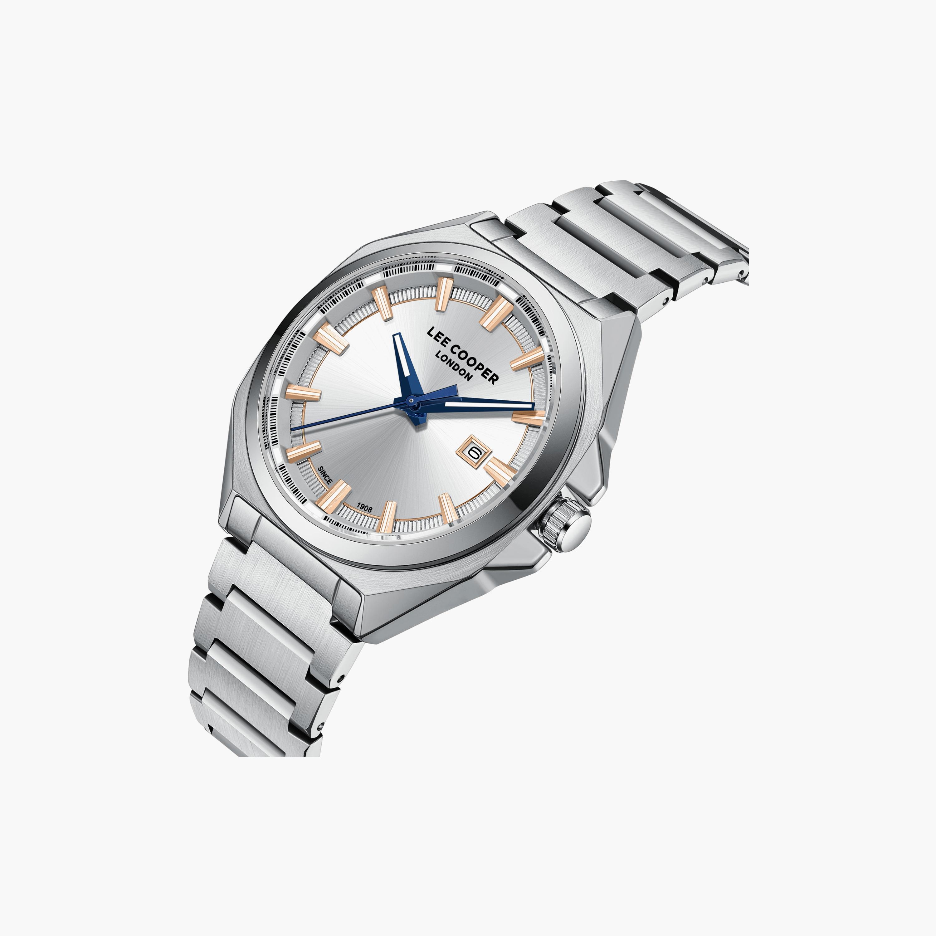 Lee Cooper Men's 42MM Silver Analog Metal Watch | LC08271.330-men-watchesandjewellery-watches-image-3