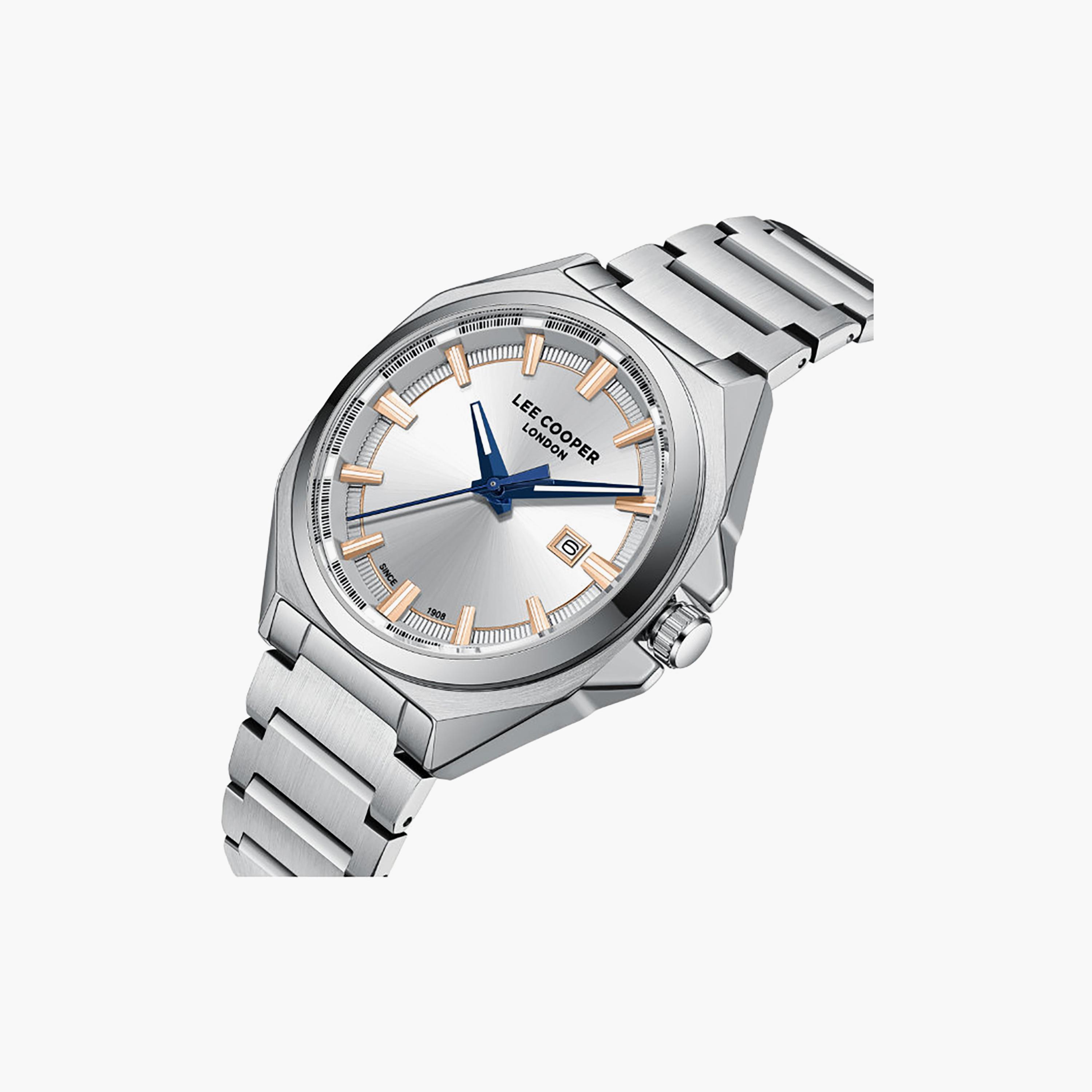 Lee Cooper Men's 42MM Silver Analog Metal Watch | LC08271.330-men-watchesandjewellery-watches-image-6