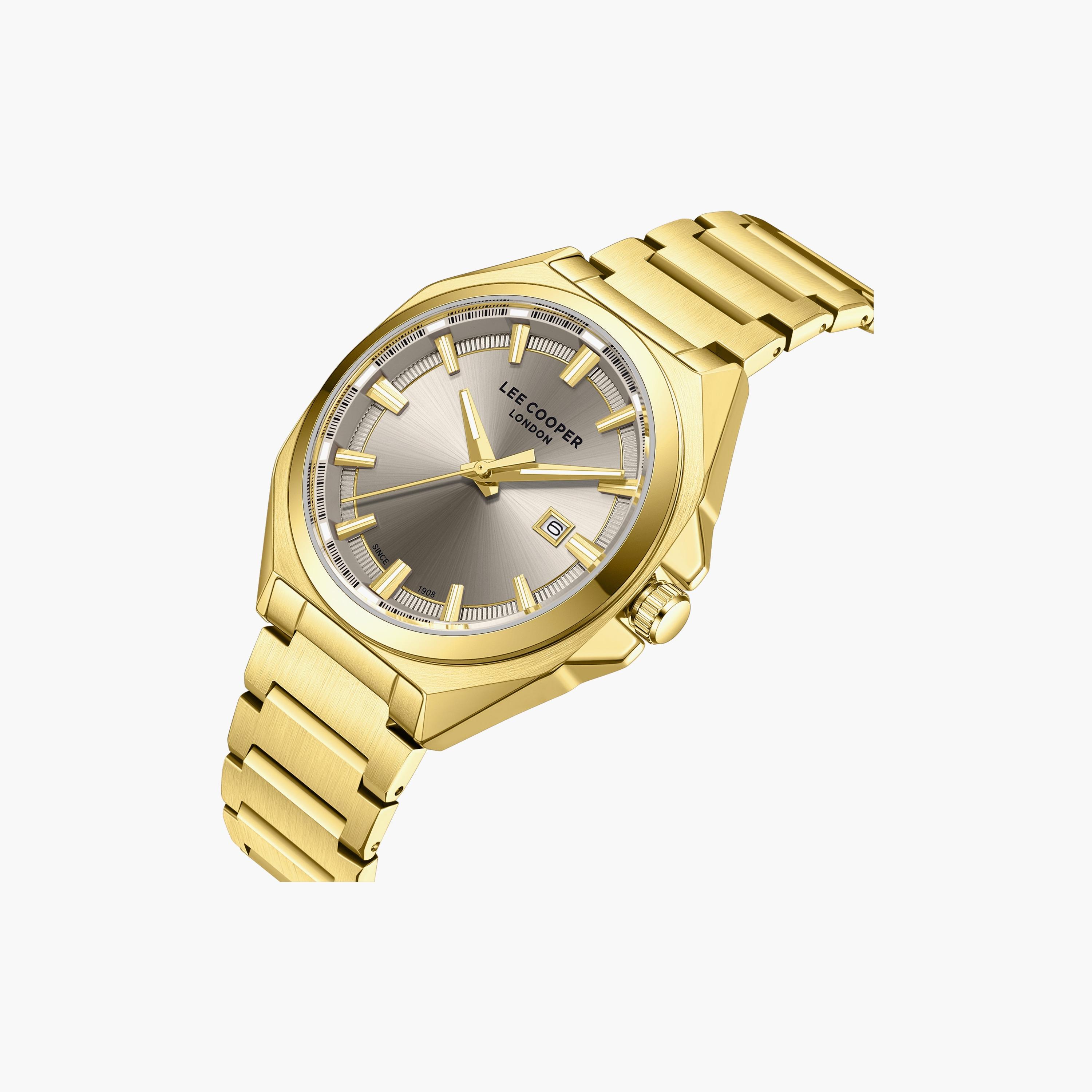 Lee Cooper Men's 42MM Gold Analog Metal Watch | LC08271.160-men-watchesandjewellery-watches-image-3