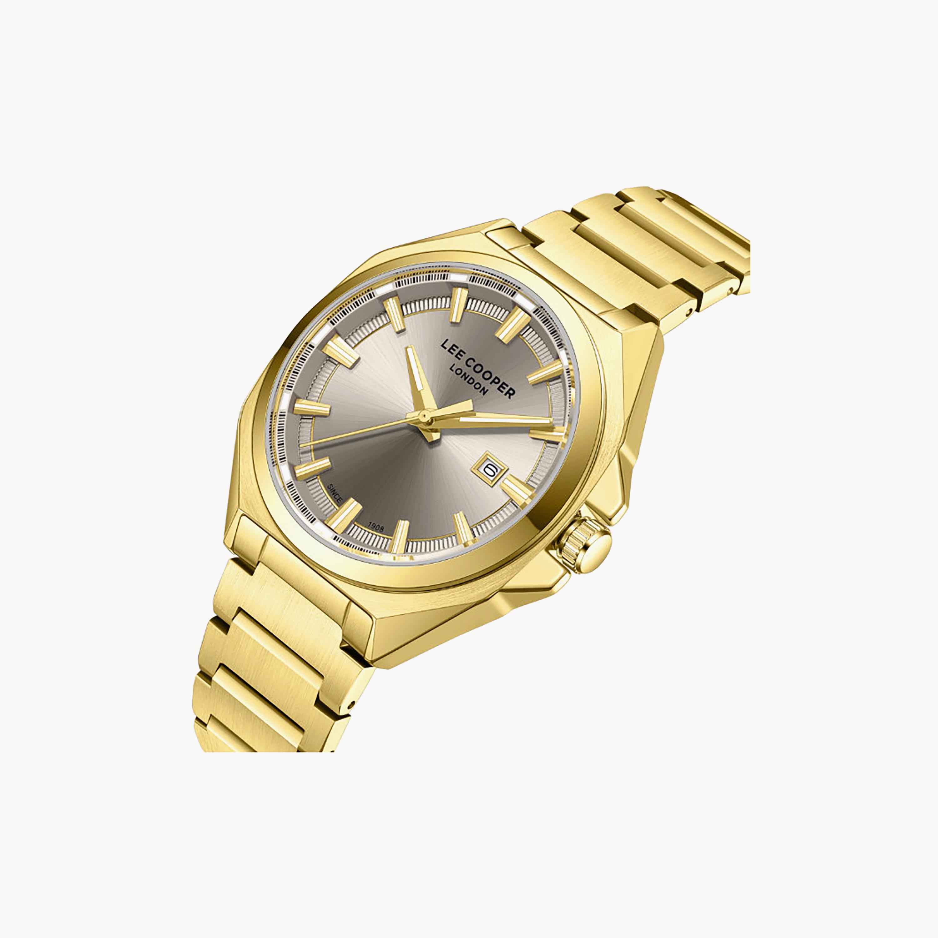 Lee Cooper Men's 42MM Gold Analog Metal Watch | LC08271.160-men-watchesandjewellery-watches-image-6