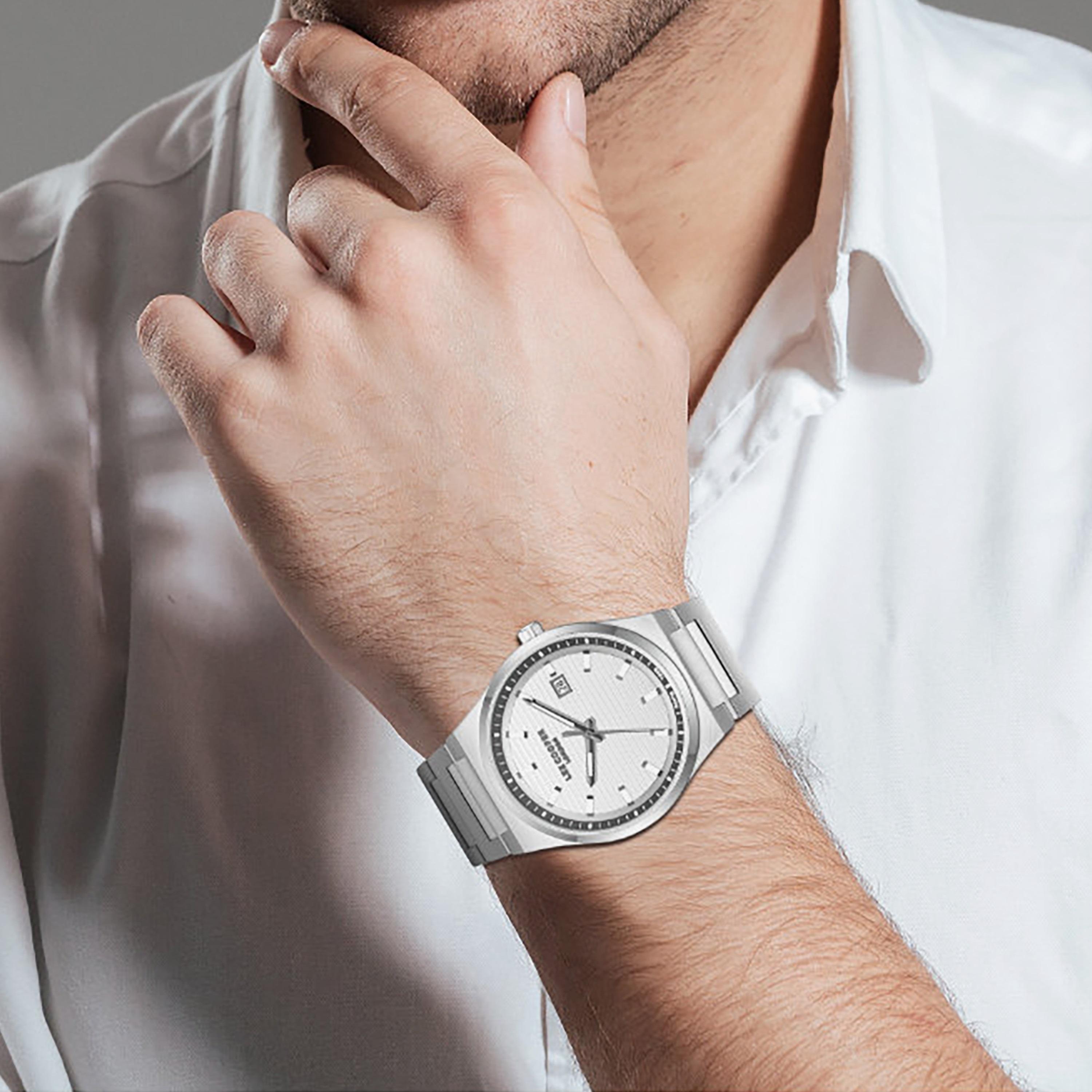 Lee Cooper Men's 41MM Silver Analog Metal Watch | LC08288.330-men-watchesandjewellery-watches-image-2