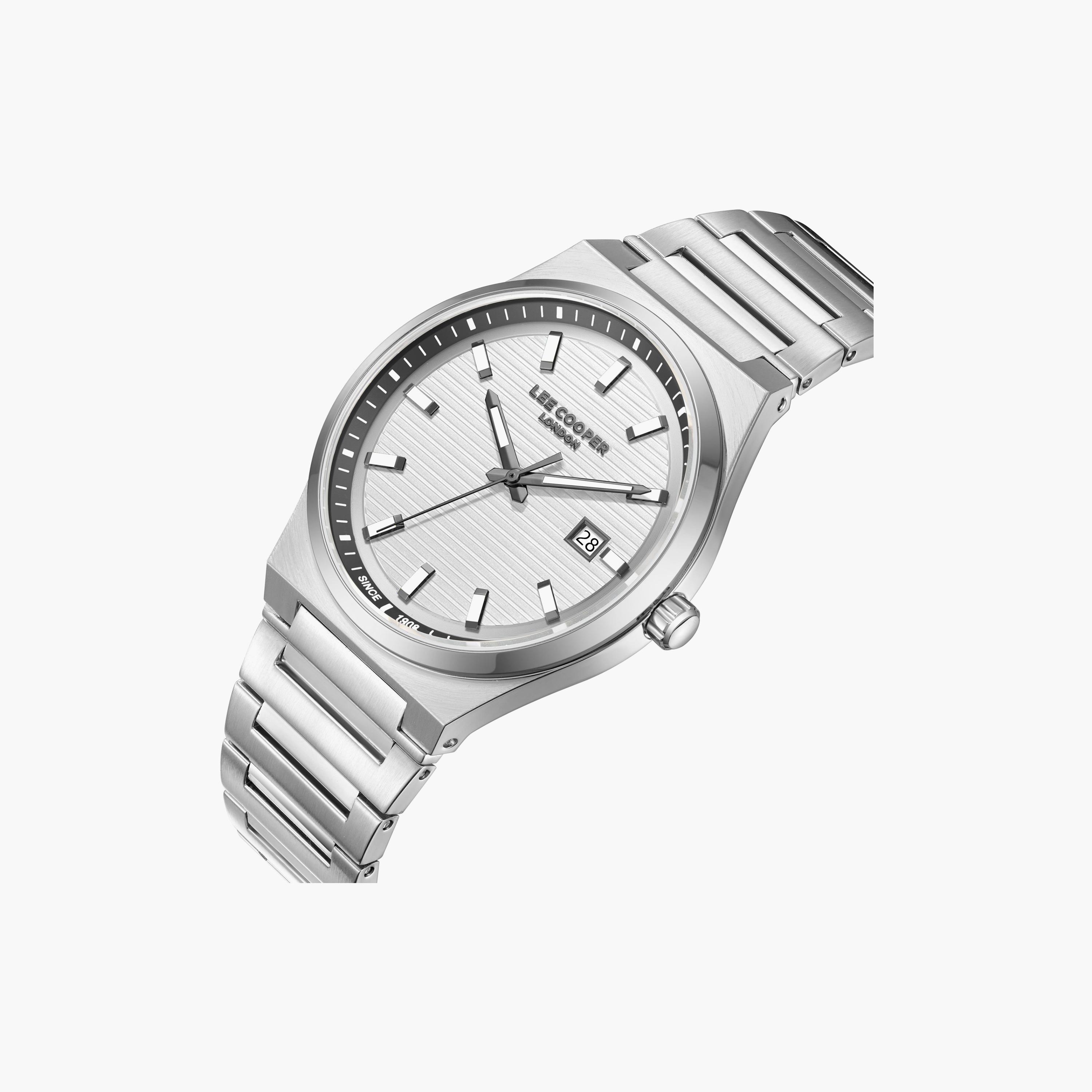 Lee Cooper Men's 41MM Silver Analog Metal Watch | LC08288.330-men-watchesandjewellery-watches-image-3
