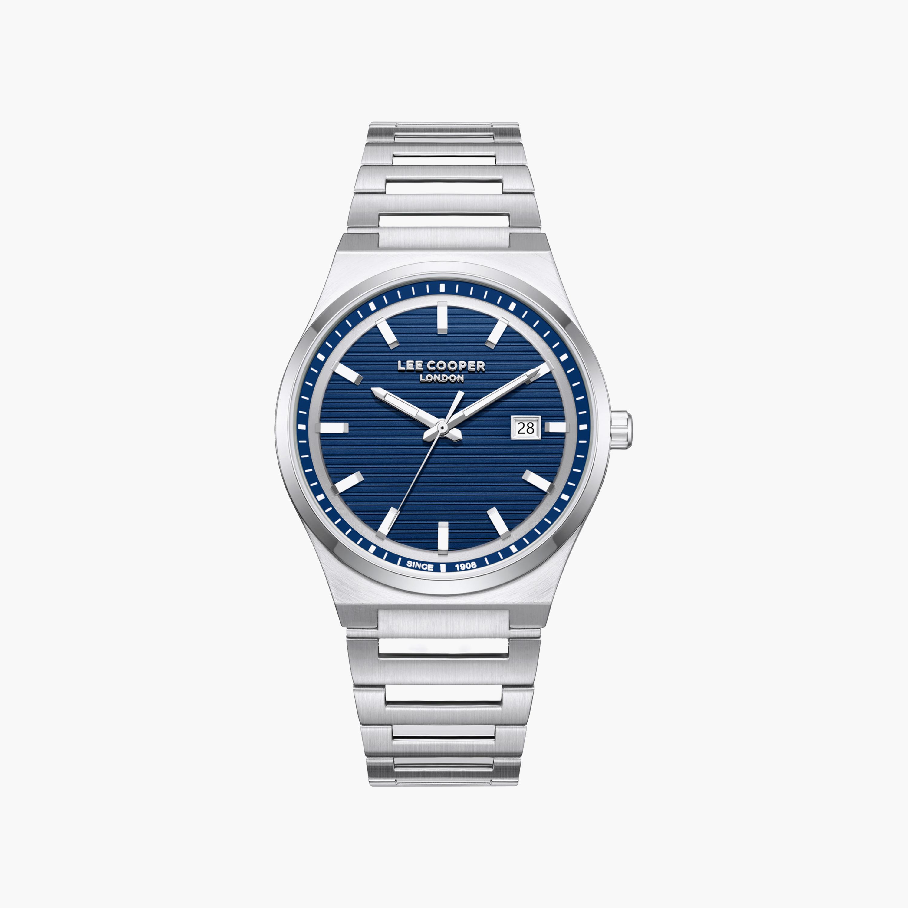 Lee Cooper Men's 41MM Silver Analog Metal Watch | LC08288.390-men-watchesandjewellery-watches-image-1