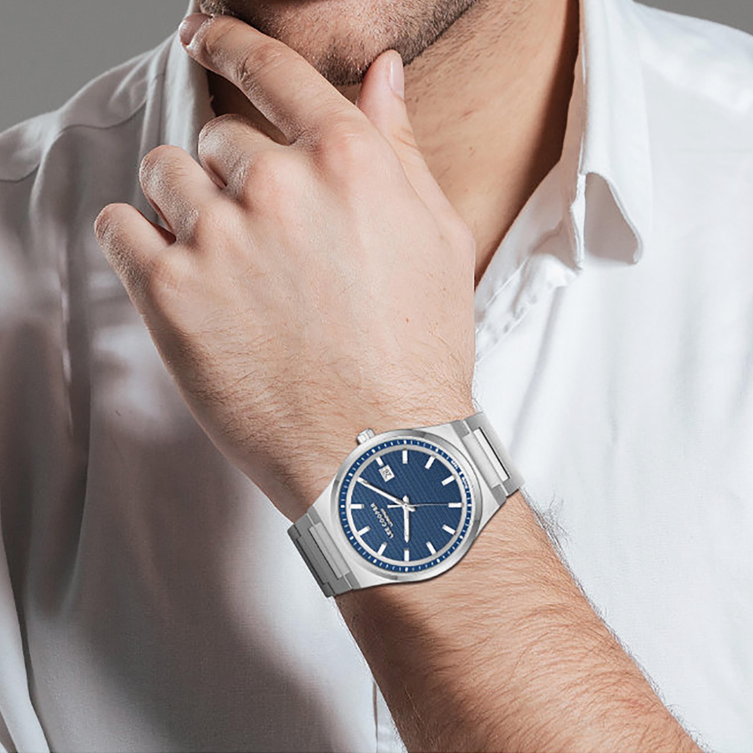 Lee Cooper Men's 41MM Silver Analog Metal Watch | LC08288.390-men-watchesandjewellery-watches-image-2