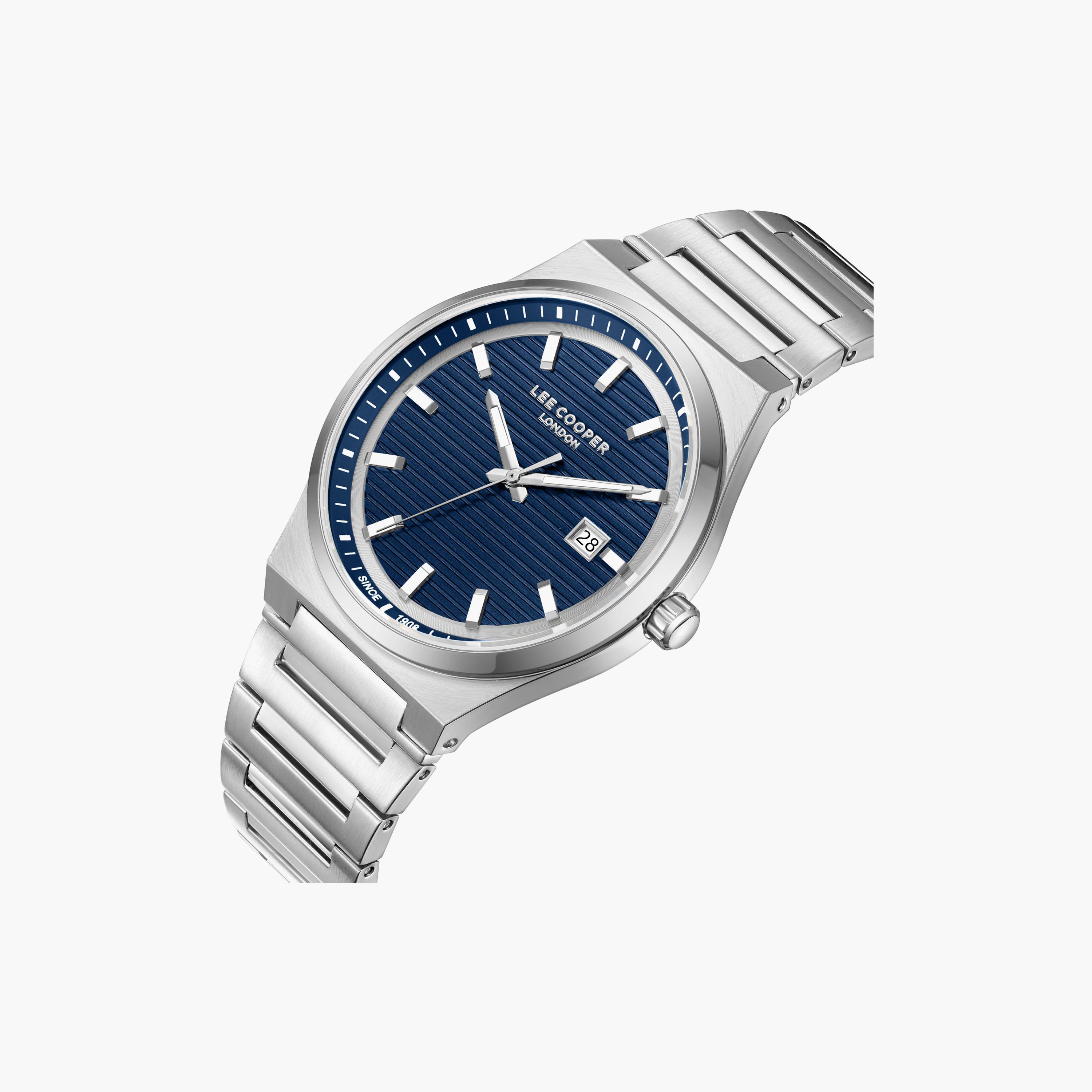 Lee Cooper Men's 41MM Silver Analog Metal Watch | LC08288.390-men-watchesandjewellery-watches-image-3