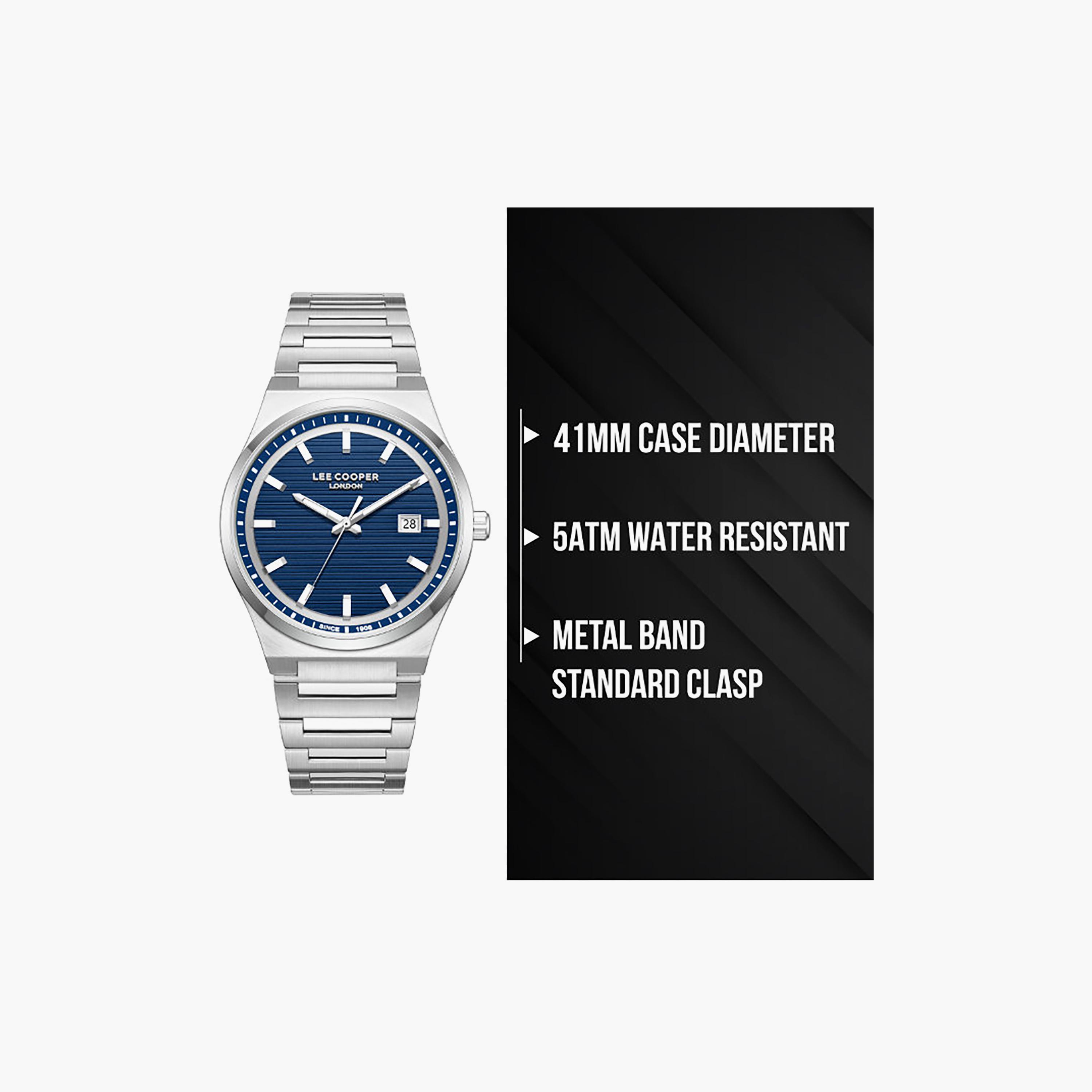 Lee Cooper Men's 41MM Silver Analog Metal Watch | LC08288.390-men-watchesandjewellery-watches-image-9