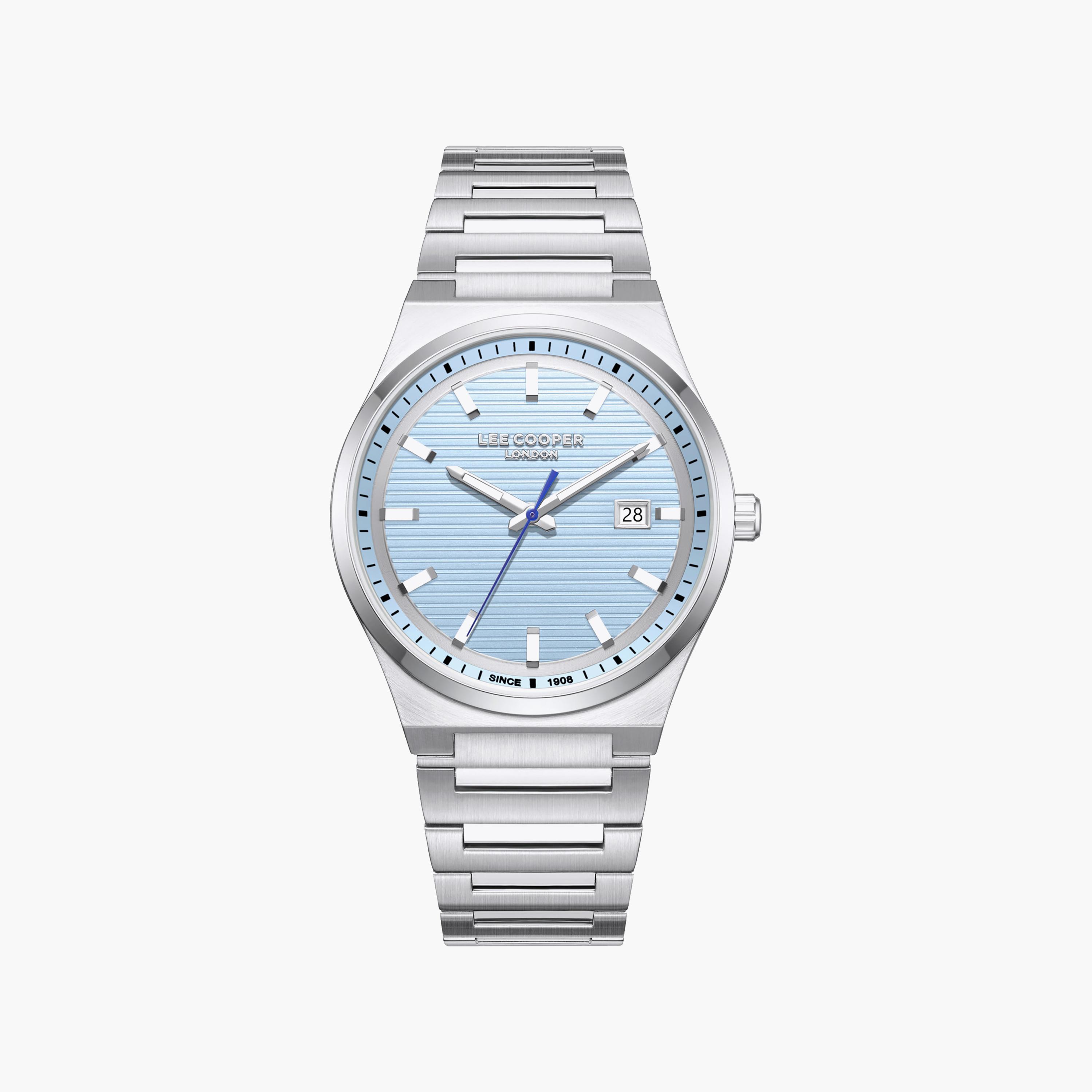 Lee Cooper Men's 41MM Silver Analog Metal Watch | LC08288.300-men-watchesandjewellery-watches-image-1