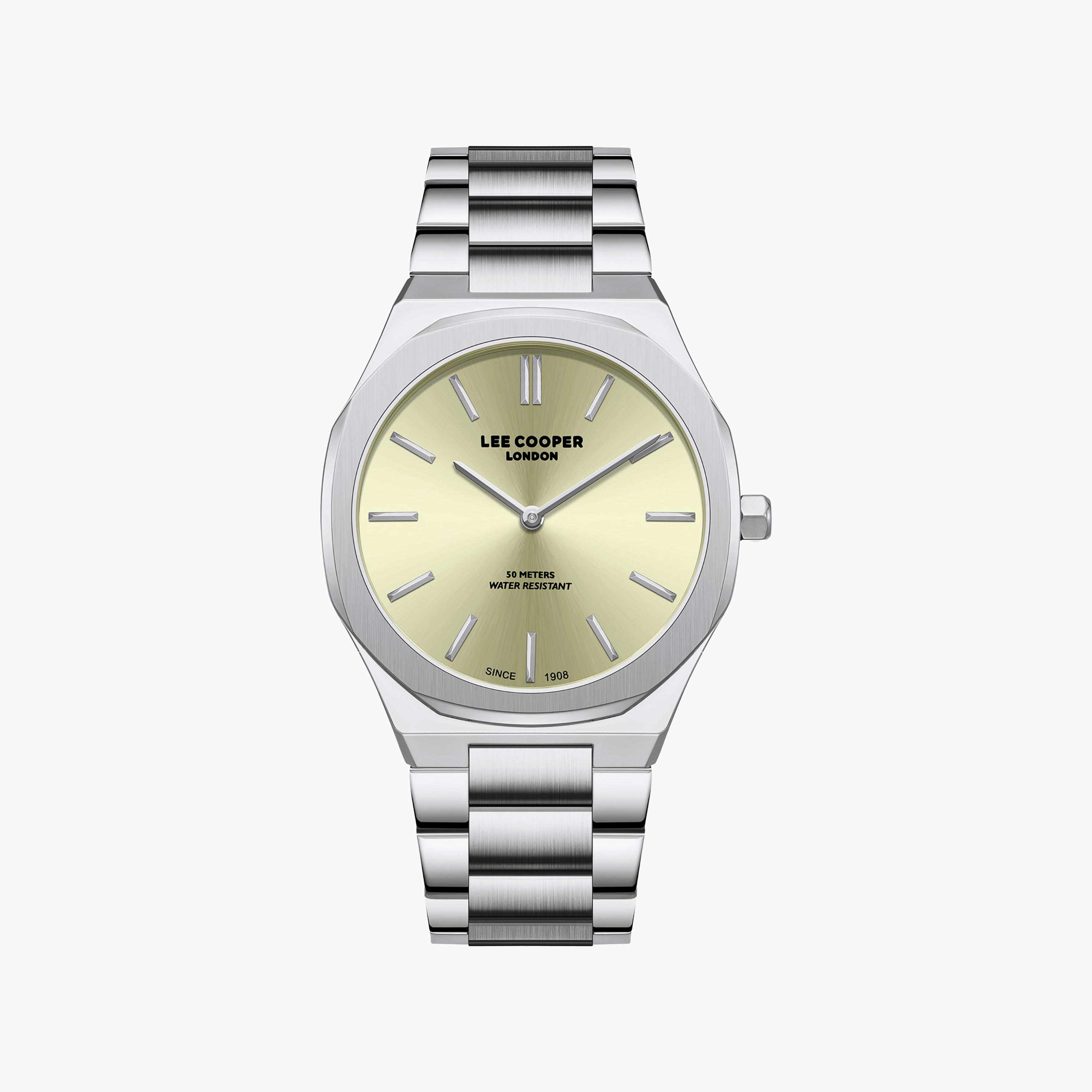 Lee Cooper Men's 41MM Silver Analog Metal Watch | LC08275.310-men-watchesandjewellery-watches-image-1