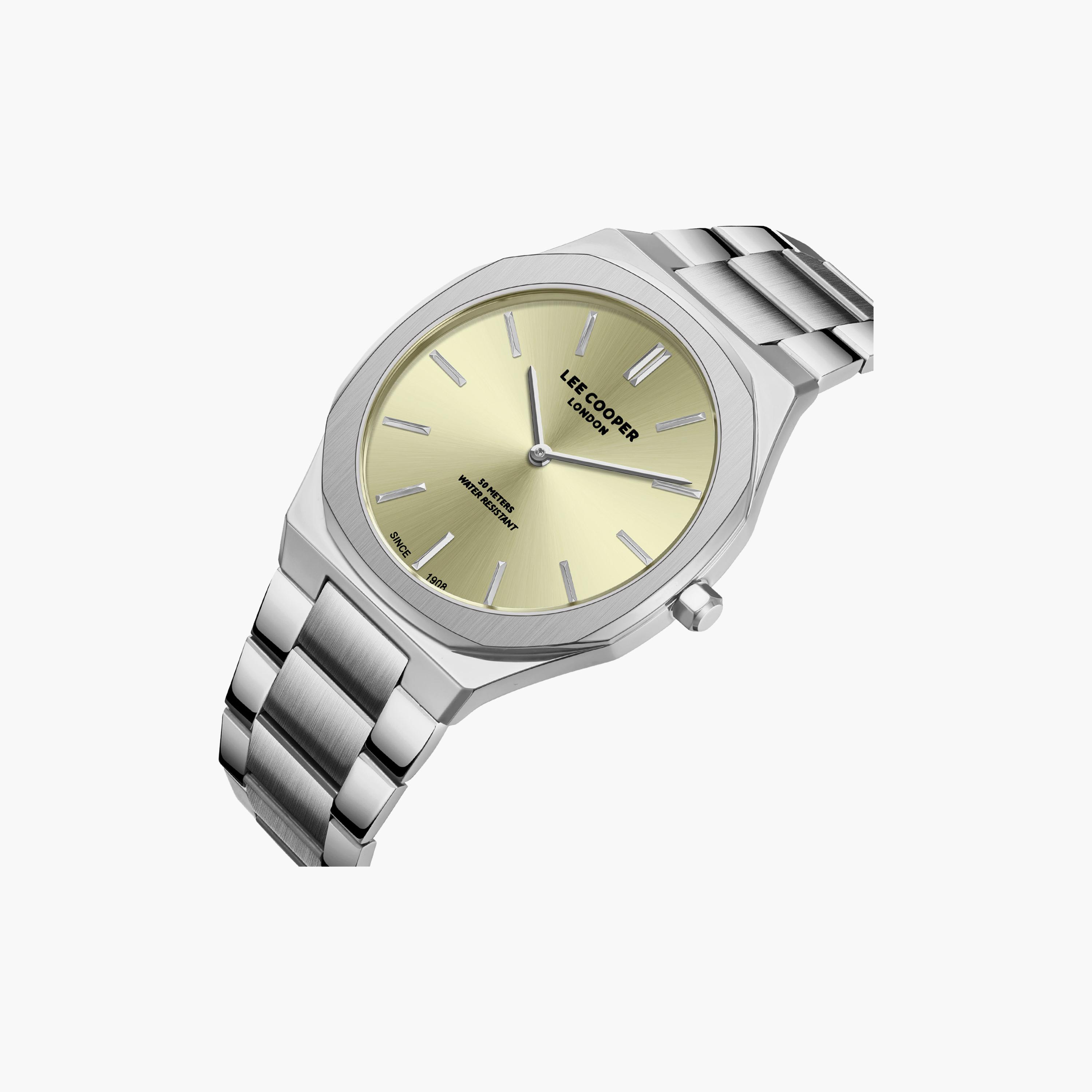 Lee Cooper Men's 41MM Silver Analog Metal Watch | LC08275.310-men-watchesandjewellery-watches-image-3