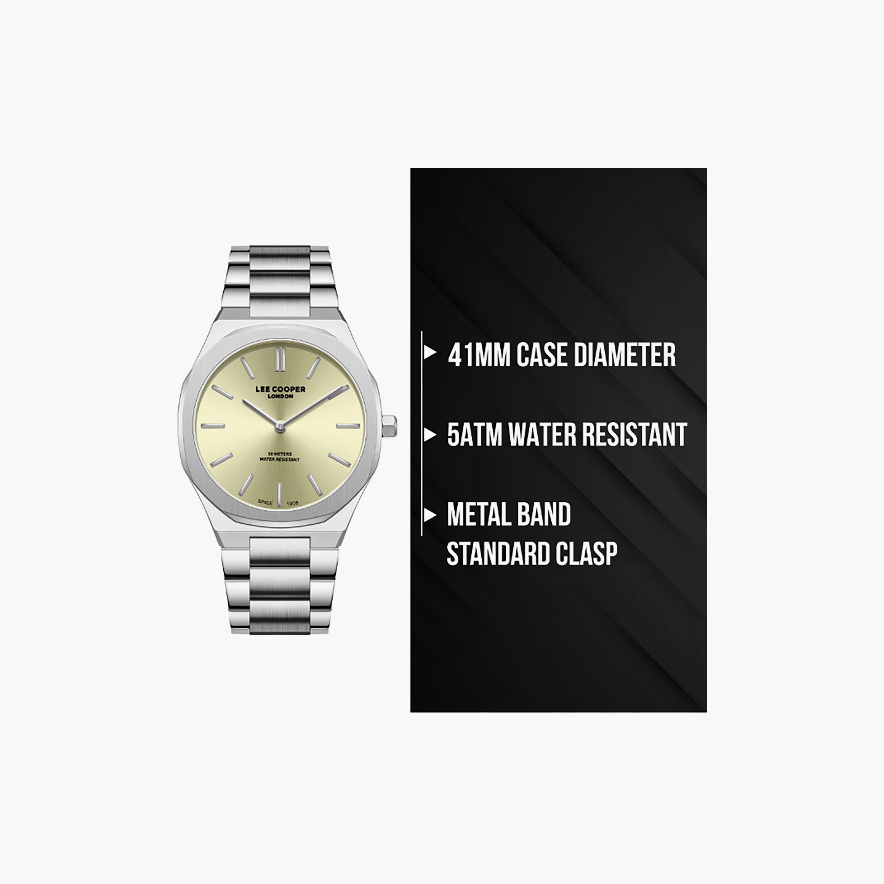 Lee Cooper Men's 41MM Silver Analog Metal Watch | LC08275.310-men-watchesandjewellery-watches-image-9