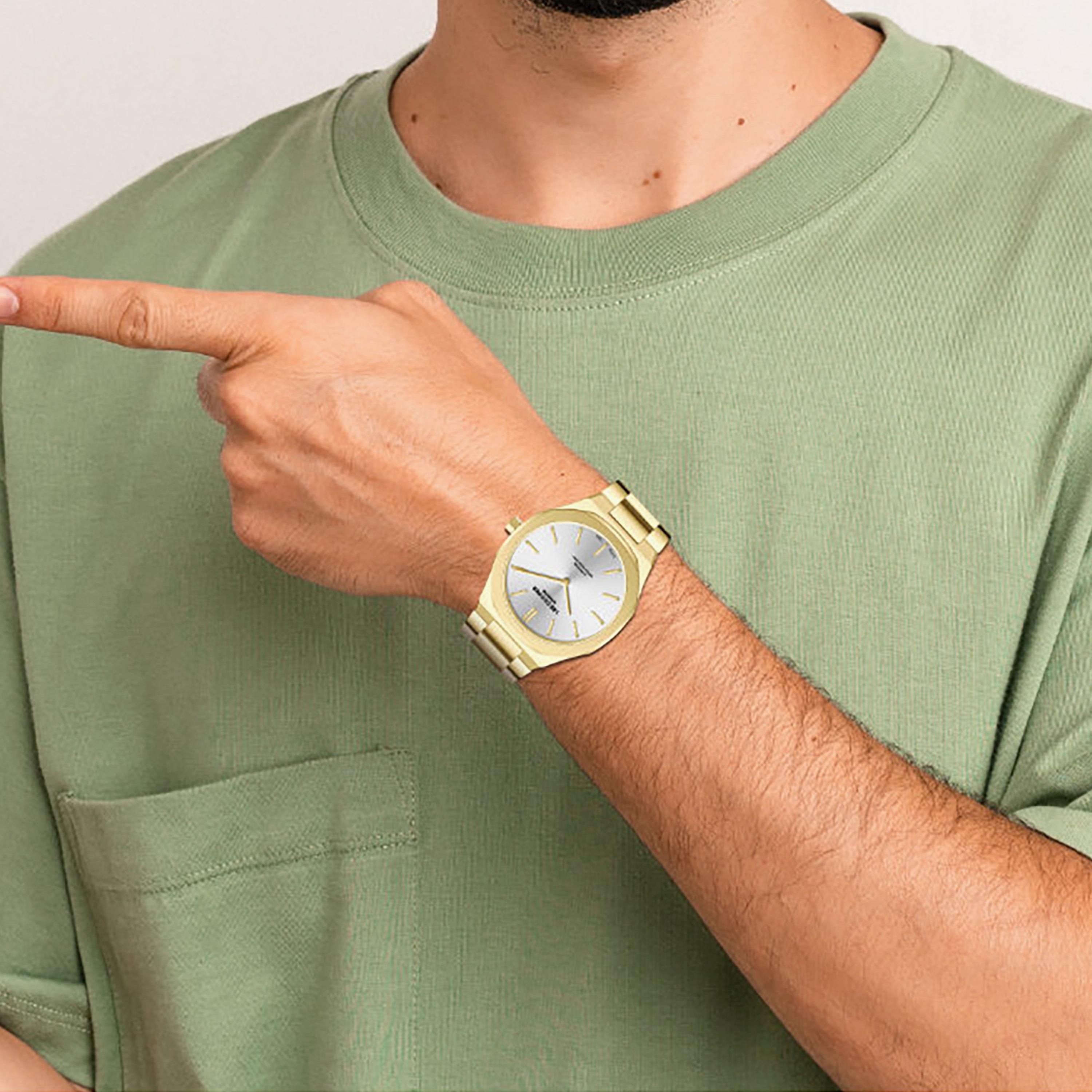 Lee Cooper Men's 41MM Gold Analog Metal Watch | LC08275.130-men-watchesandjewellery-watches-image-2