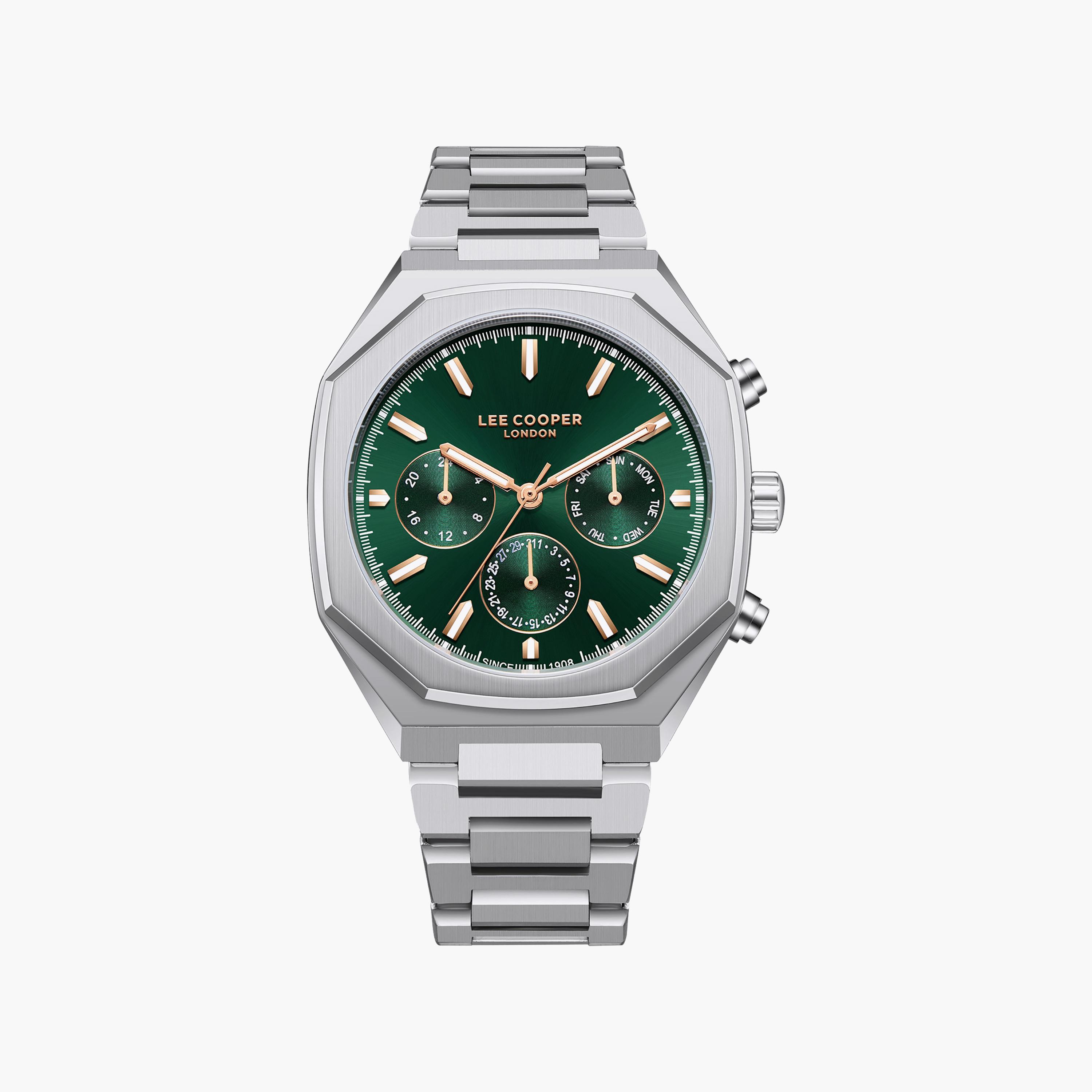 Lee Cooper Men's 43MM Silver Chronograph Metal Watch | LC08045.370-men-watchesandjewellery-watches-image-1