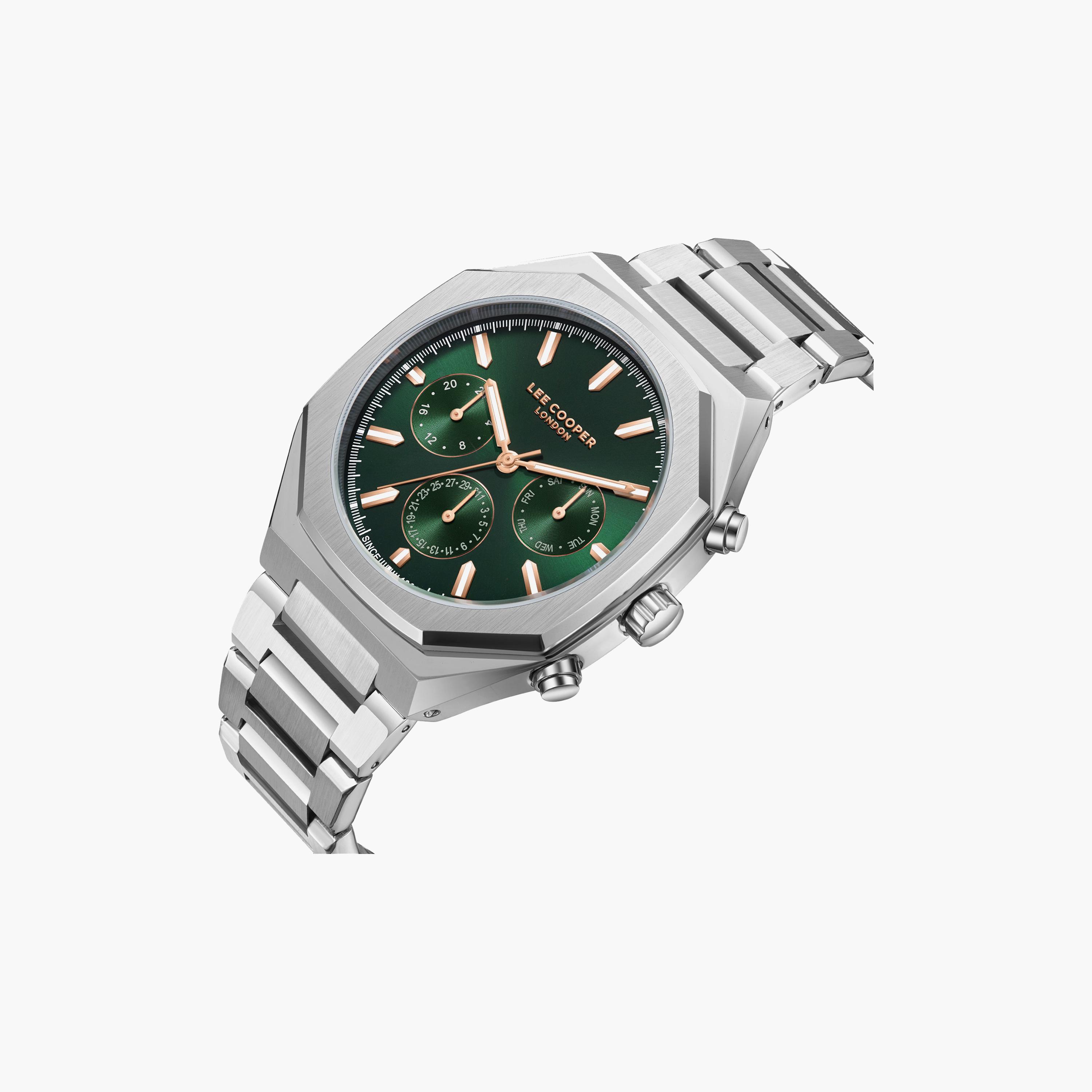 Lee Cooper Men's 43MM Silver Chronograph Metal Watch | LC08045.370-men-watchesandjewellery-watches-image-3