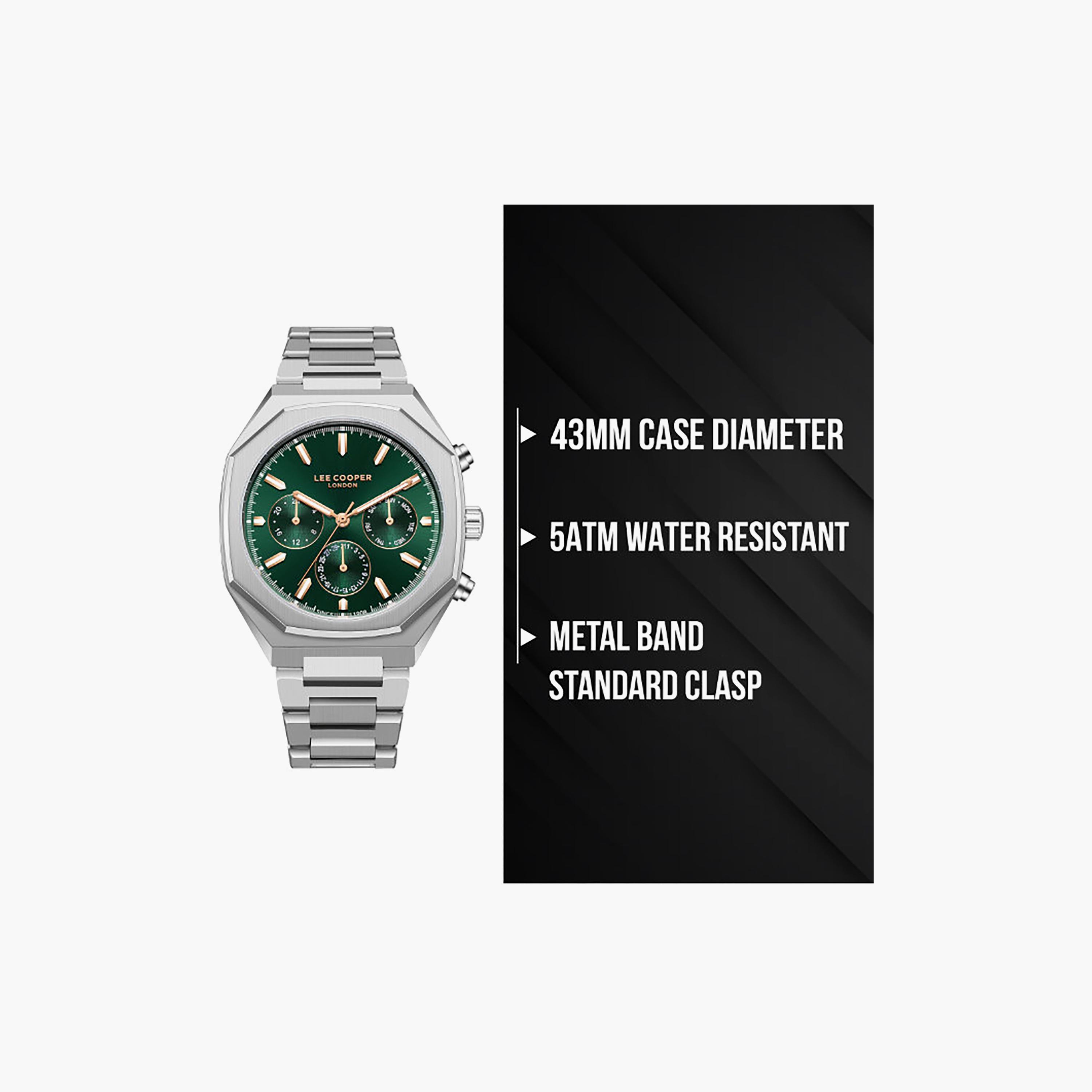 Lee Cooper Men's 43MM Silver Chronograph Metal Watch | LC08045.370-men-watchesandjewellery-watches-image-9