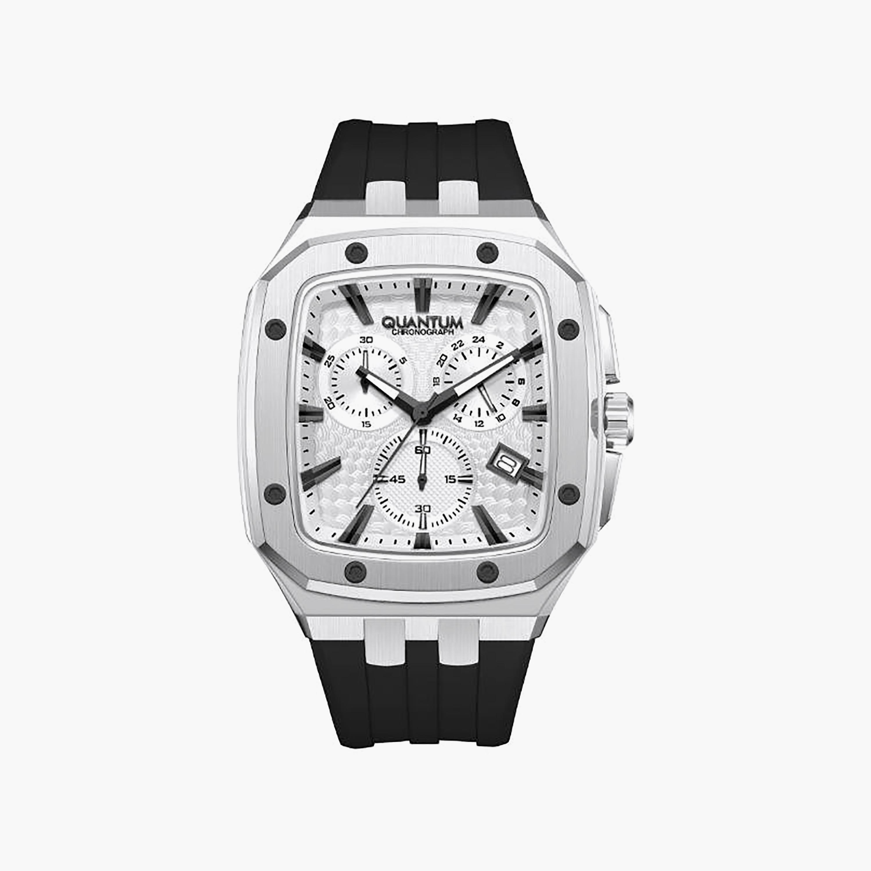 Quantum Men's 44MM White Analog Silicone Watch | HNG1033.331-men-watchesandjewellery-watches-image-1