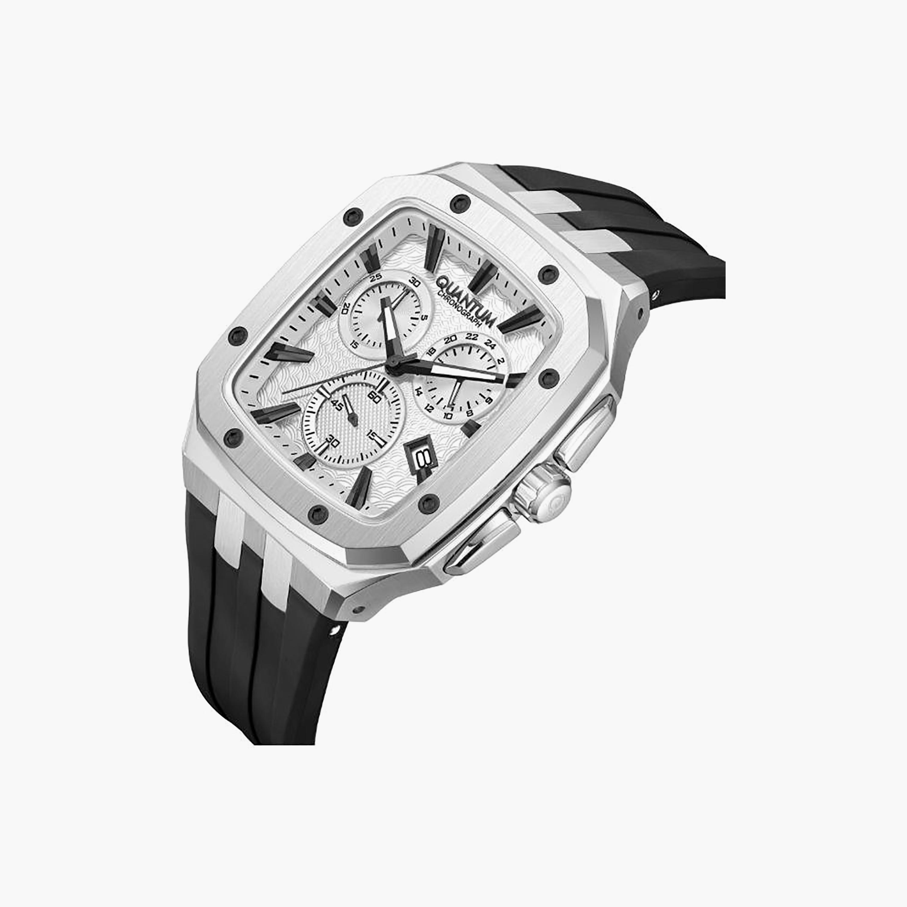 Quantum Men's 44MM White Analog Silicone Watch | HNG1033.331-men-watchesandjewellery-watches-image-2