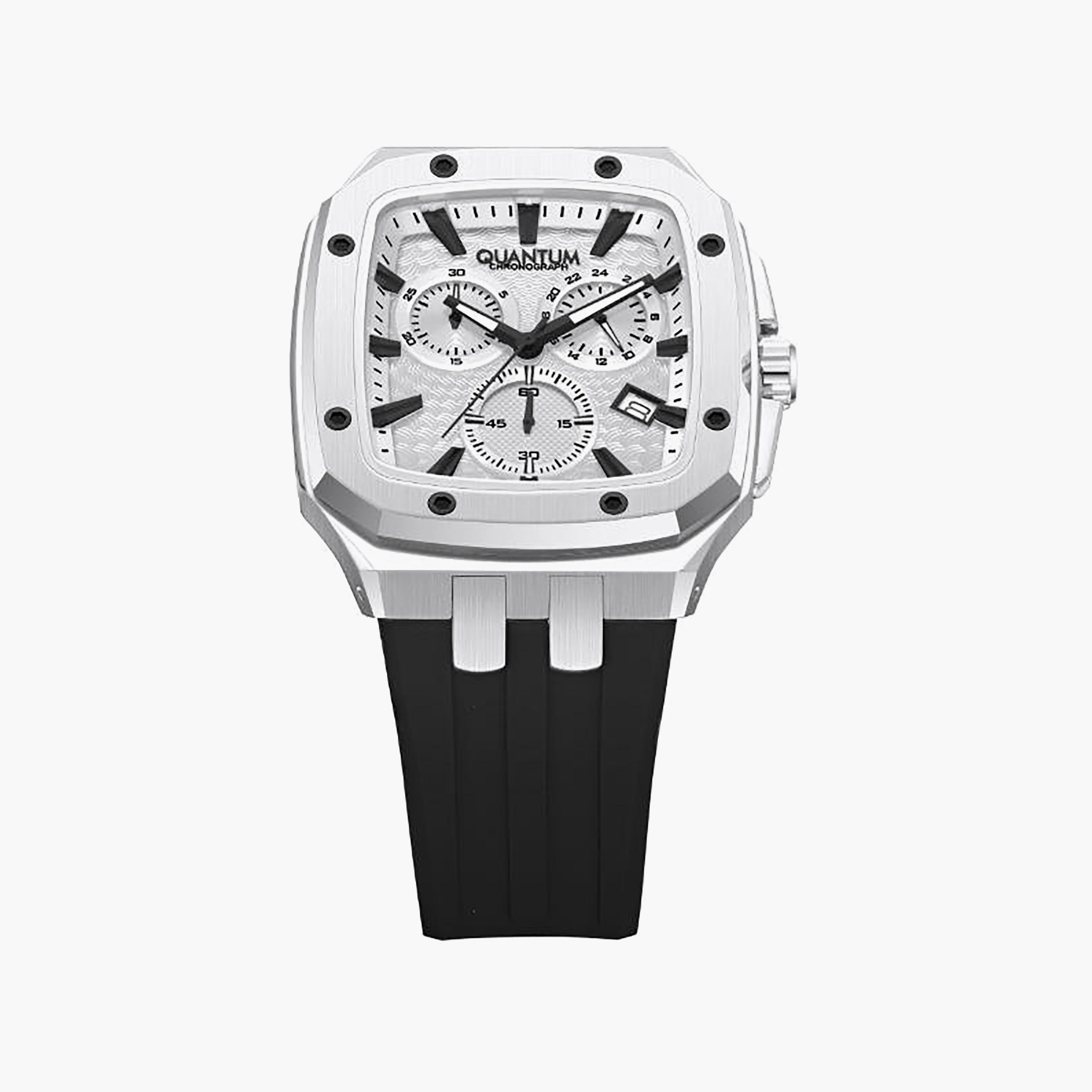 Quantum Men's 44MM White Analog Silicone Watch | HNG1033.331-men-watchesandjewellery-watches-image-3