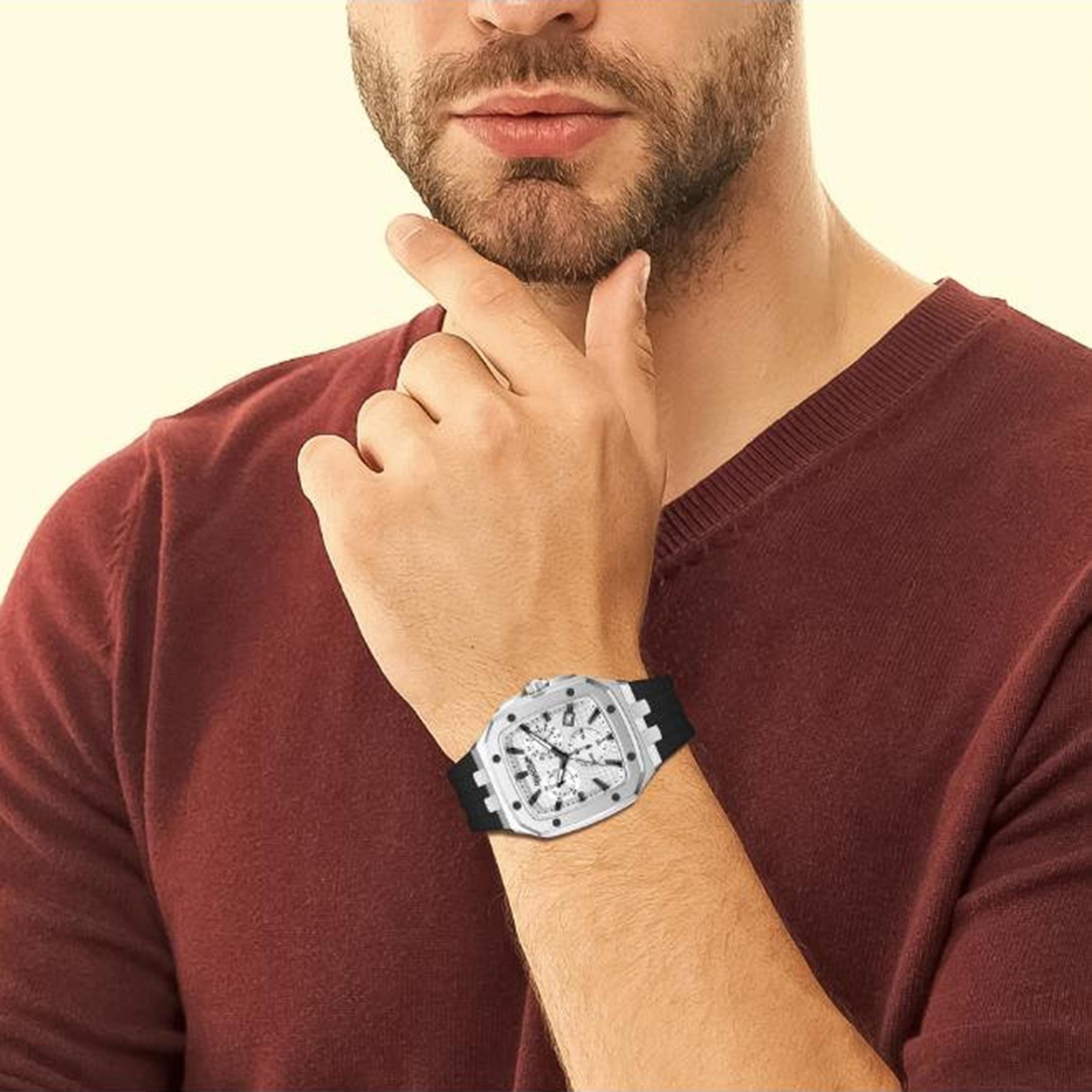 Quantum Men's 44MM White Analog Silicone Watch | HNG1033.331-men-watchesandjewellery-watches-image-8