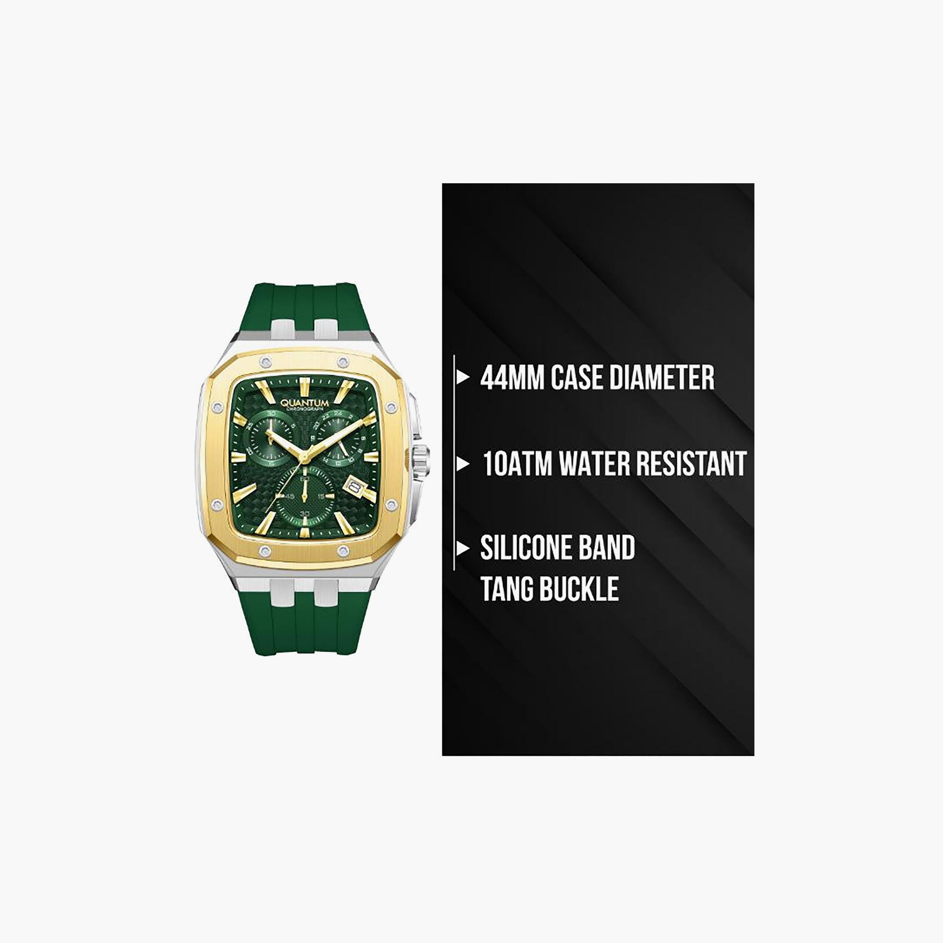 Quantum Men's 44MM Green Analog Silicone Watch | HNG1033.275-men-watchesandjewellery-watches-image-6