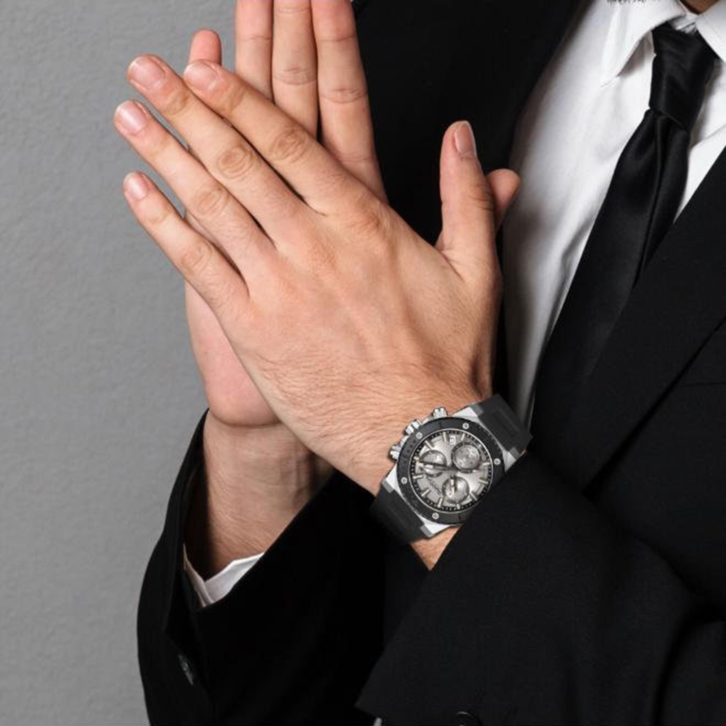 Quantum Men's 44MM Silver Chronograph Silicone Watch | HNG1232.371-men-watchesandjewellery-watches-image-7