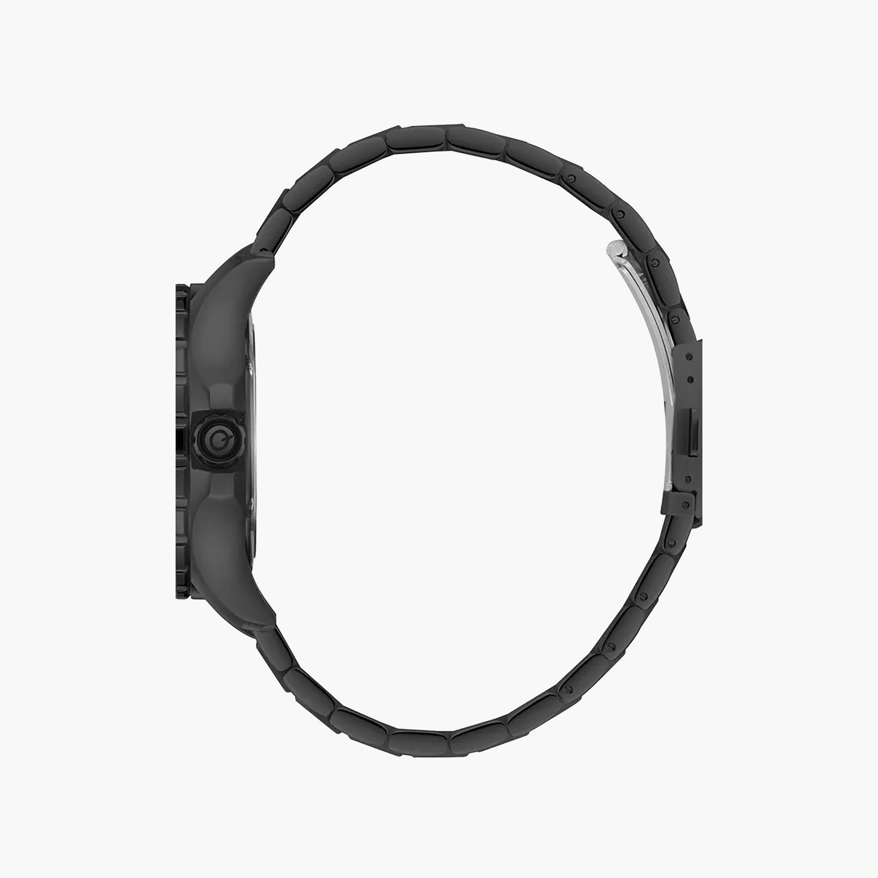ساعة أنالوج معدن باللون الأسود 43.5 مم للرجال من كوانتوم | QMG1188.070-men-watchesandjewellery-watches-image-2