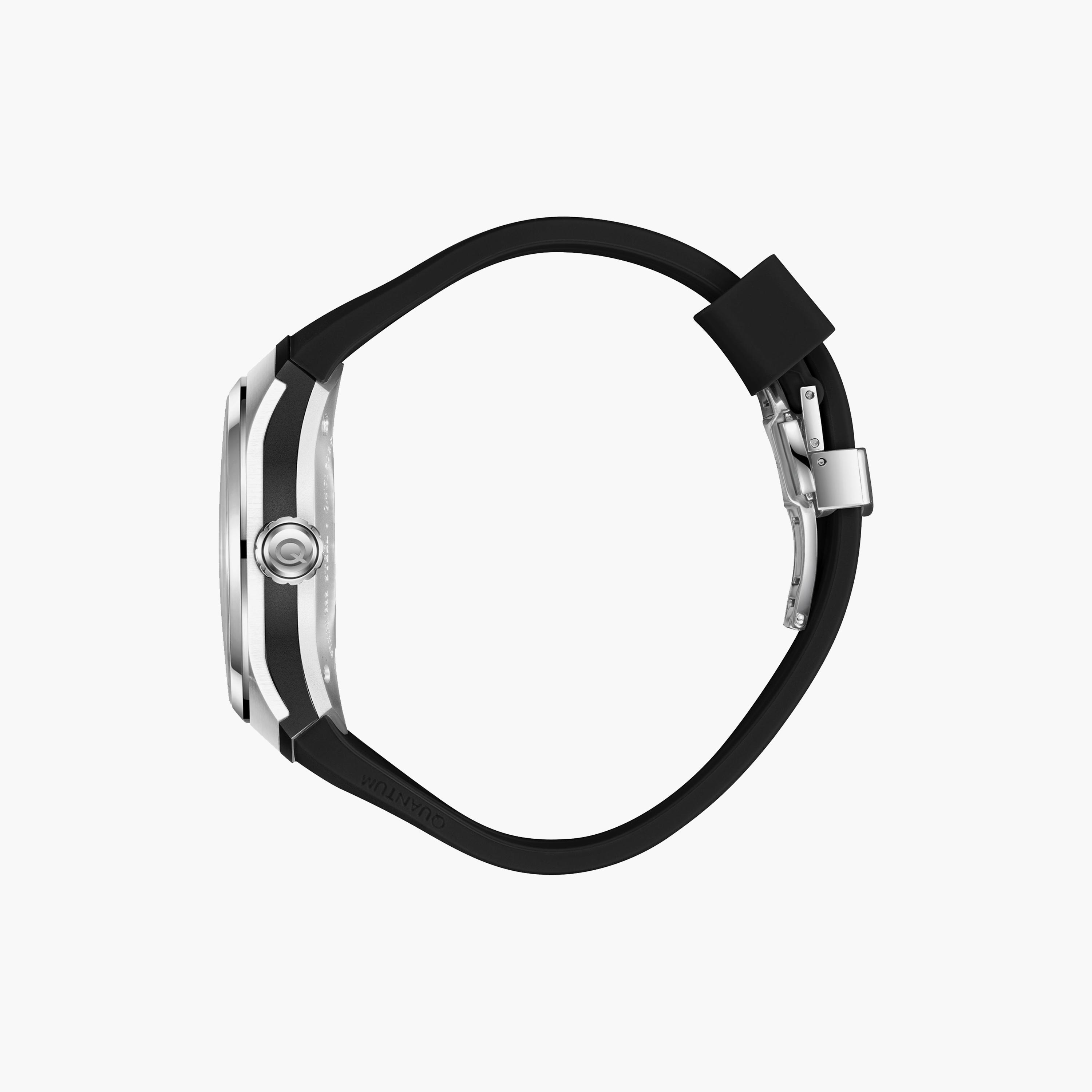 ساعة أنالوج سيليكون باللون الأسود 43 مم للرجال من كوانتوم | QMG1203.351-men-watchesandjewellery-watches-image-3