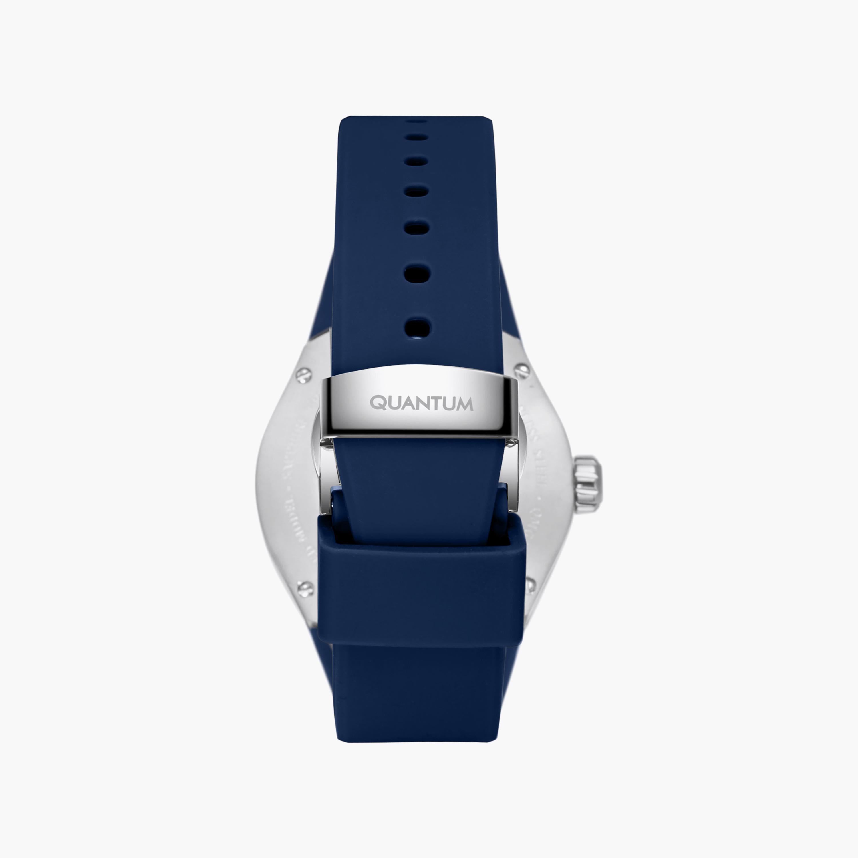 ساعة أنالوج سيليكون باللون الأزرق 43 مم للرجال من كوانتوم | QMG1203.999-men-watchesandjewellery-watches-image-4