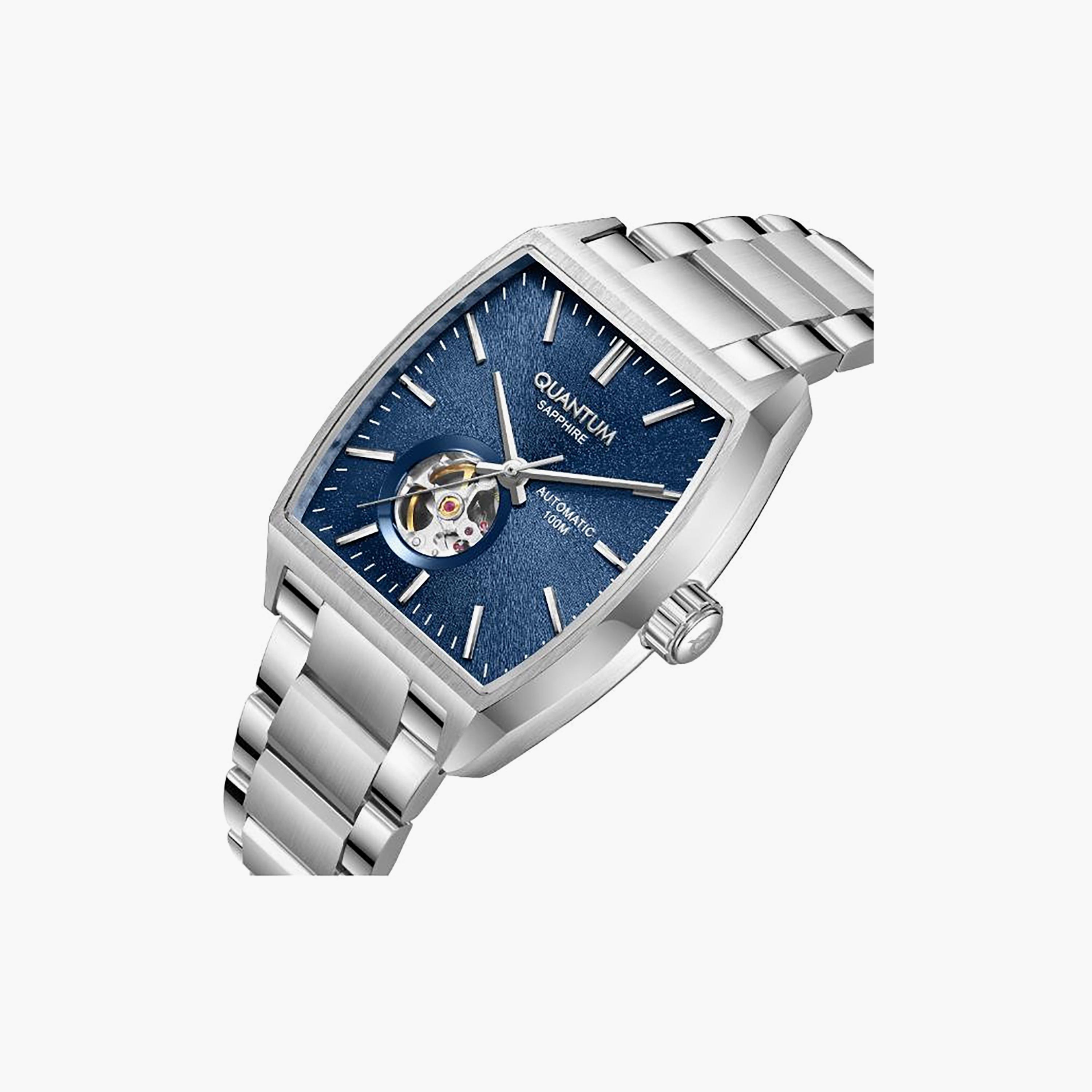 Quantum Men's 38MM Silver Analog Metal Watch | QMG1226.390-men-watchesandjewellery-watches-image-3