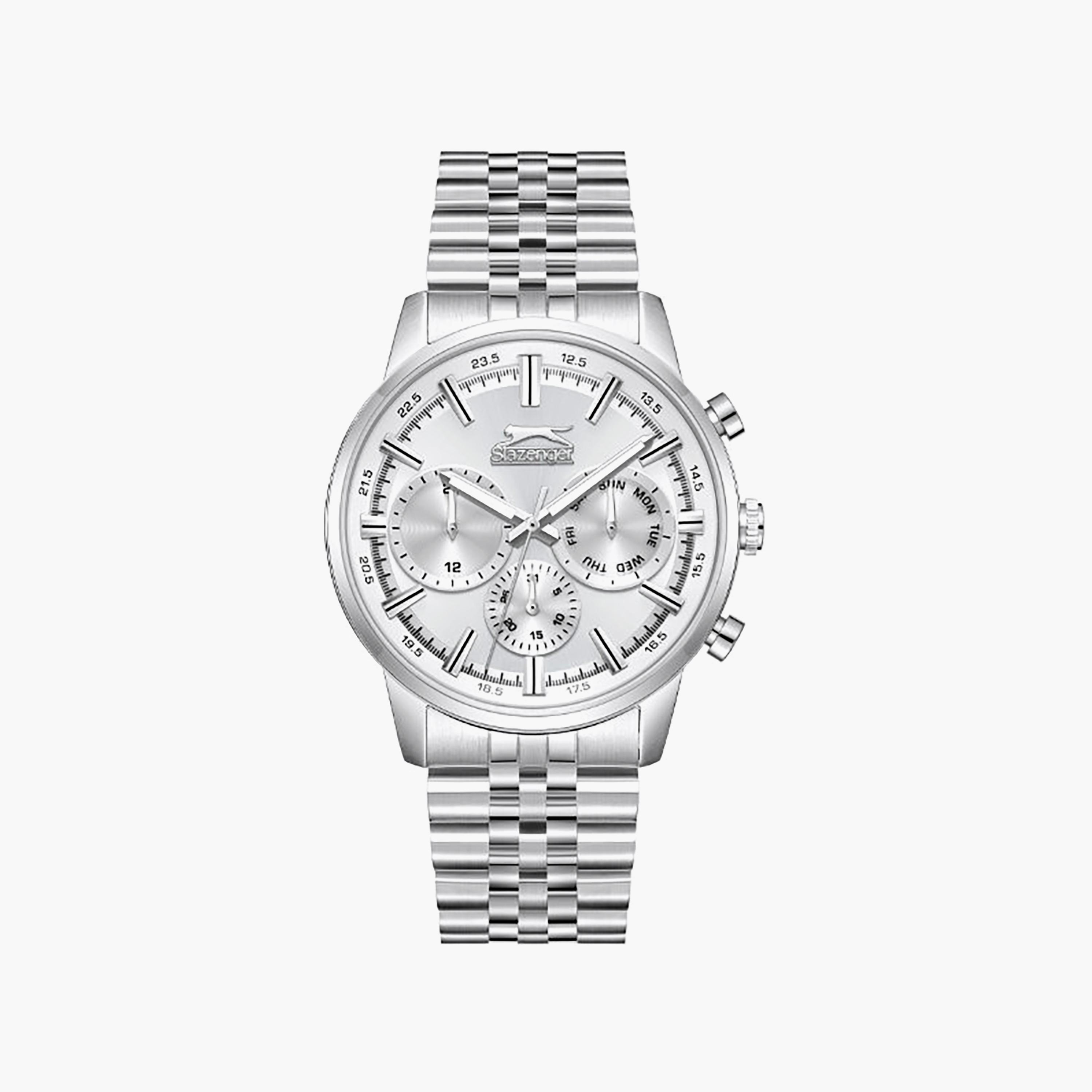 Slazenger Men's 43MM Silver Chronograph Metal Watch | SL.9.2453.2.01-men-watchesandjewellery-watches-image-1