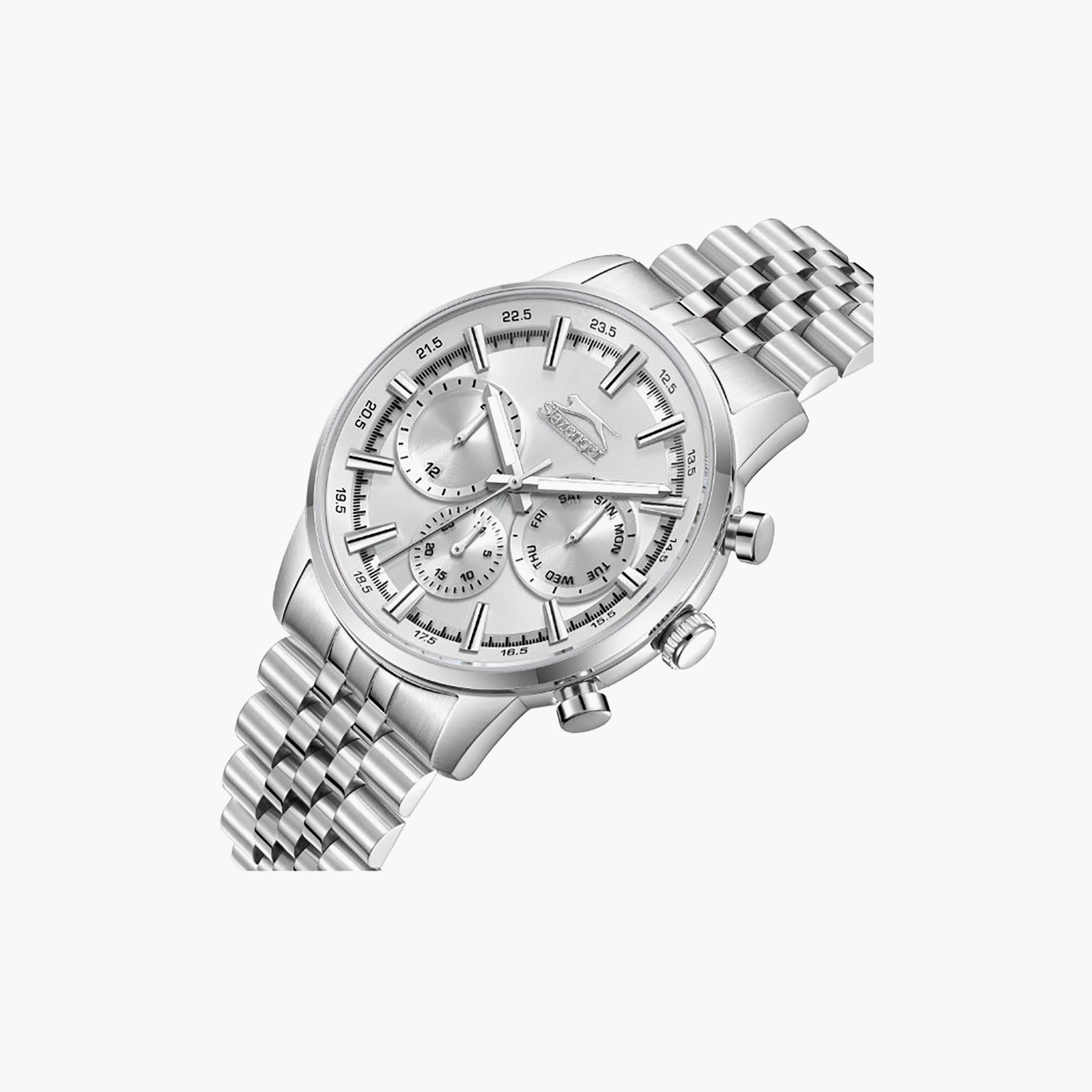 Slazenger Men's 43MM Silver Chronograph Metal Watch | SL.9.2453.2.01-men-watchesandjewellery-watches-image-2