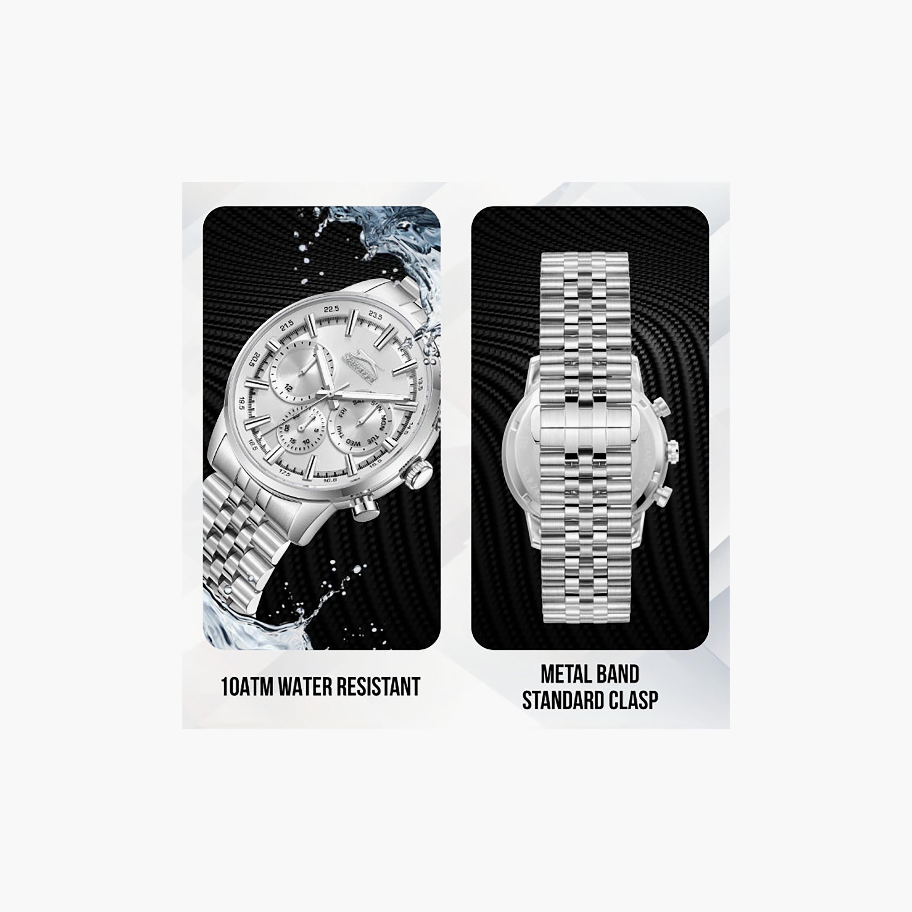 Slazenger Men's 43MM Silver Chronograph Metal Watch | SL.9.2453.2.01-men-watchesandjewellery-watches-image-5