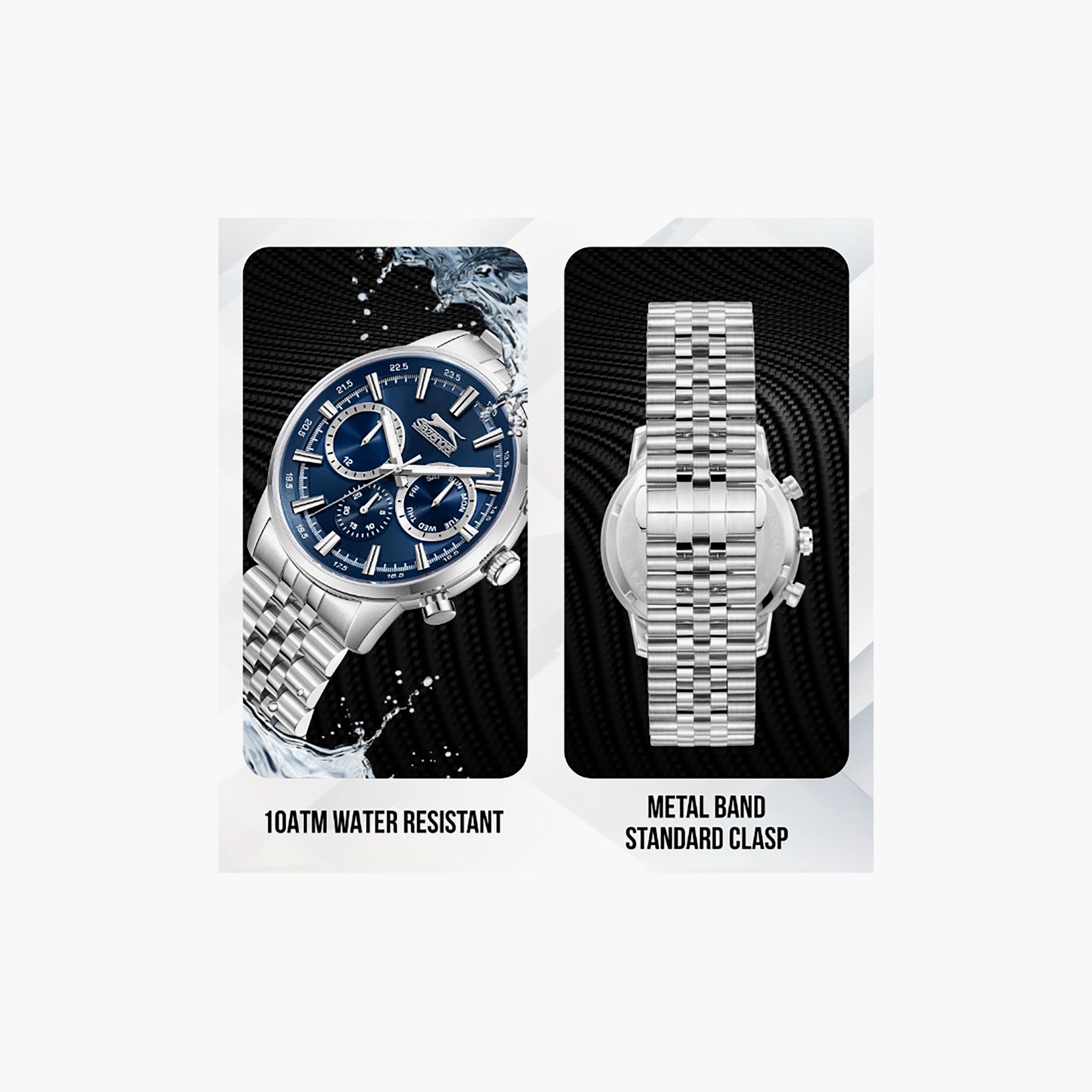 ساعة كرونوغراف معدن باللون الفضي 43 مم للرجال من سلازينجر | SL.9.2453.2.03-men-watchesandjewellery-watches-image-5